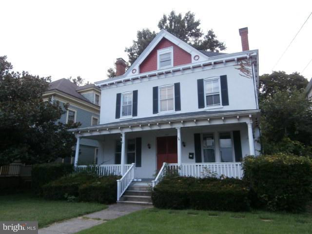 Victorian Home in Historic Elkton offers room after room of historic beauty & charm, high ceilings & traditional trim with modern conveniences. Four levels of living space with 6 bedrooms & 2.1 baths. Full covered front porch and screened in porch off rear. Deep back yard with lots of space for back yard entertainment. Close to Parks and the Elk River . Easy access to 95 & APG. As-is.