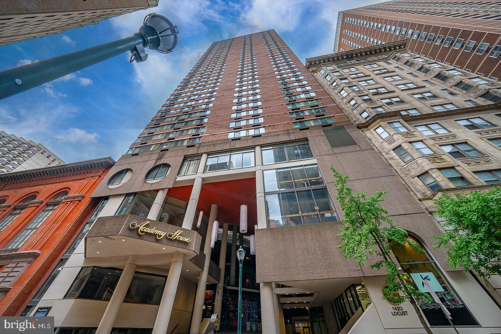 Welcome to this beautifully updated and spacious one-bedroom condominium at Academy House, ideally situated in the heart of Center City! Offering 861 square feet of well-designed living space, this home features a highly functional layout that combines comfort and style. Brand-new, sleek flooring runs throughout the entire residence, adding a modern touch. The updated kitchen is equipped with granite countertops, a stylish tiled backsplash, and new flooring—perfect for both everyday living and entertaining. The generously sized bedroom provides ample space for relaxation and storage. As an added bonus there is a separate storage unit included. Residents of Academy House enjoy an array of amenities, including a fully equipped fitness center, an aquatic center, a community room, and a 24-hour front desk for added convenience and security! A public garage is also located within the building, with parking available for an additional monthly fee (subject to availability). This prime location places you just steps away from Rittenhouse Square, as well as some of the city’s best dining, shopping, and public transportation!