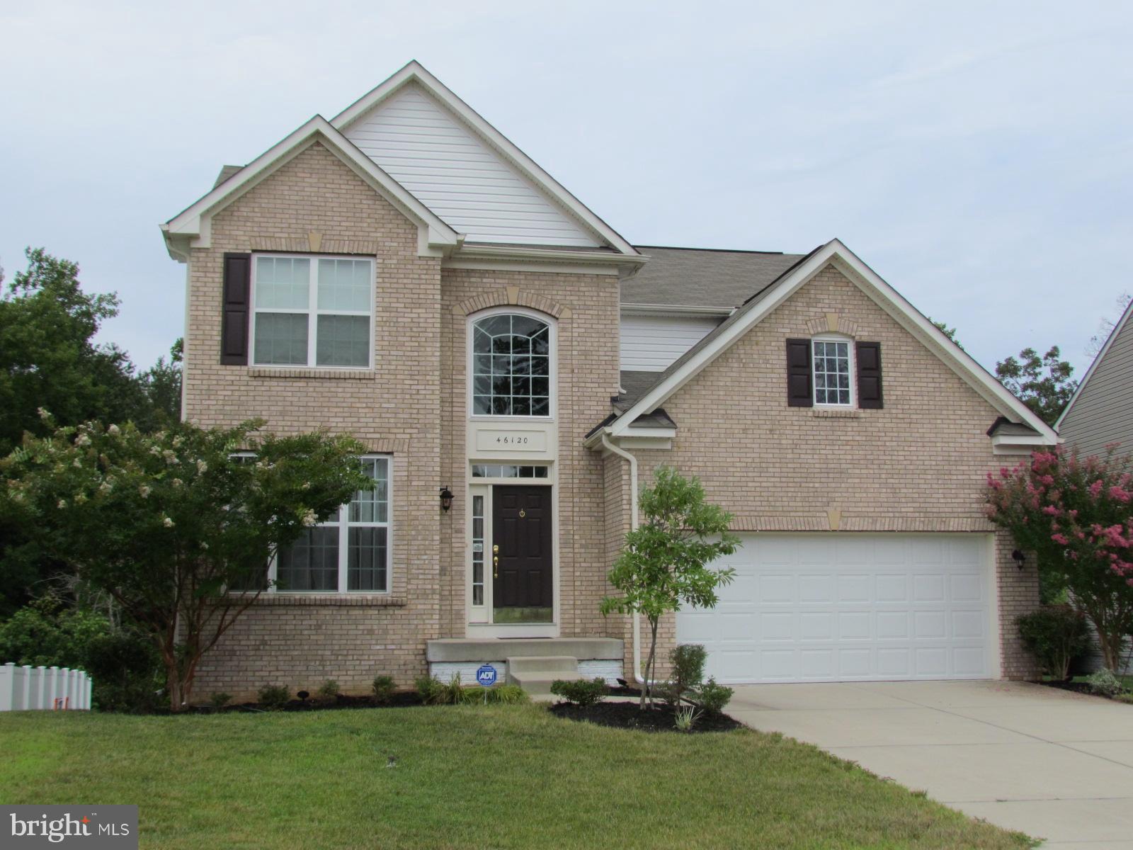 Stunning brick front 5 bedroom 3 1/2 bath w/ finished walk out basement. Upgrades include SS appliances, maple cabinets and 2 story foyer. Eat-in kitchen opens to the family room and formal living room. Master Suite w/ cathedral ceiling, large walk-in closet and jetted tub. Finished basement has open living space, bedroom, full bath and loads of storage.Includes garage and deck. Also For Sale