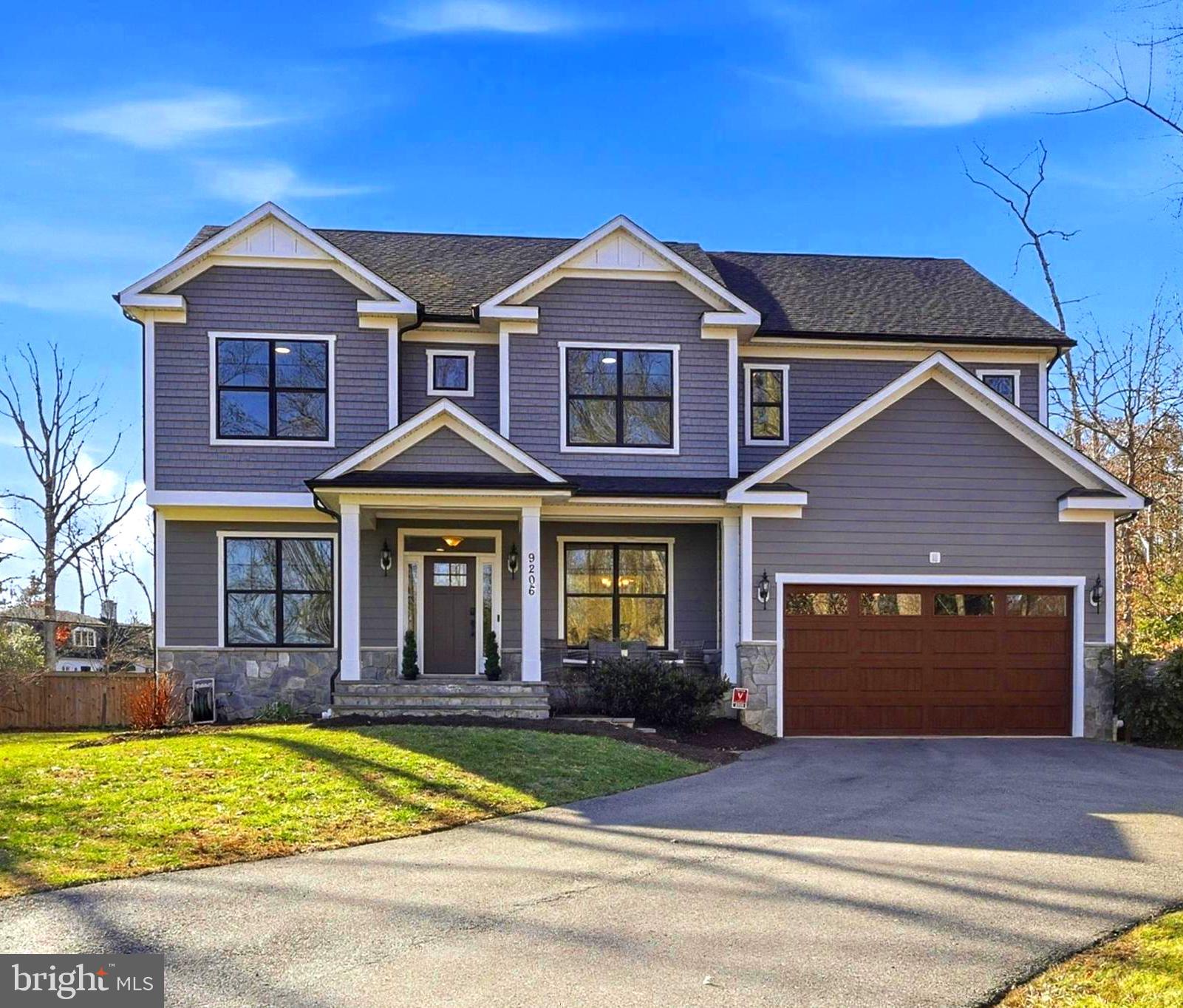 Welcome to this beautifully maintained 2019-built home in the heart of Bethesda, offering modern design, thoughtful layout, and exceptional convenience to Washington, DC and Northern Virginia.

Set on a generous half-acre lot, this spacious home features six bedrooms and four and a half bathrooms, including , five bedrooms on the upper level with convenient upstairs laundry, and a private guest suite with full bath in the finished basement—perfect for visitors, extended family, or an au pair.

The main level is designed for both comfortable living and elegant entertaining. A formal dining room welcomes guests, while the open living area features a gas fireplace and flows seamlessly into the gourmet kitchen, complete with an over-sized center island, double wall ovens, gas cook top, and abundant cabinetry. The adjoining eat-in kitchen area opens directly to a spacious deck creating the perfect indoor-outdoor entertaining space.

Just off the garage entry, a mudroom with custom built-in seating and storage keeps daily life organized and functional.

Upstairs, the primary suite offers generous space, large windows for natural light, and a spa-inspired bathroom with soaking tub, double vanities, and walk-in shower.  Additional bedrooms are well sized and thoughtfully arranged.

The fully finished lower level provides a large recreation area, additional bedroom, and full bath—ideal for guests, entertaining, or flexible living space.