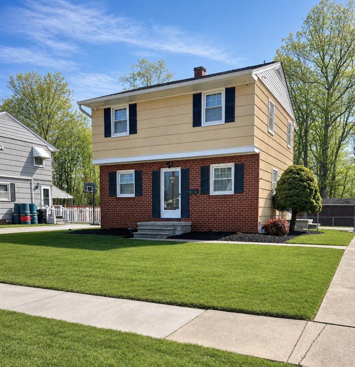 Looking for space that fits your lifestyle? This 1,656 sq ft, 2-bedroom home offers room to live, work, and unwind. It is currently configured as two spacious primary suites, but the owner will convert it back to a traditional 3-bedroom layout prior to settlement if you prefer. Every square foot is designed with comfort and flexibility in mind. The owner has completed numerous significant upgrades, including a new electrical panel, hot water heater, roof, HVAC system, updated kitchen, modern appliances, and vinyl windows with a lifetime warranty. *Bonus alert*—hardwood floors are hidden under the carpet in the living room, stairs, hallway upstairs, and bedrooms, offering an exciting opportunity to reveal and restore classic charm. Pride of ownership is evident throughout! Additional features include a finished lower level that adds valuable space perfect for a family room, recreation room, home office, or exercise area. Enjoy the outdoors with the covered back patio setup for relaxing or grilling, alongside a large, versatile backyard. Well-maintained homes with this level of care and flexibility are hard to find.