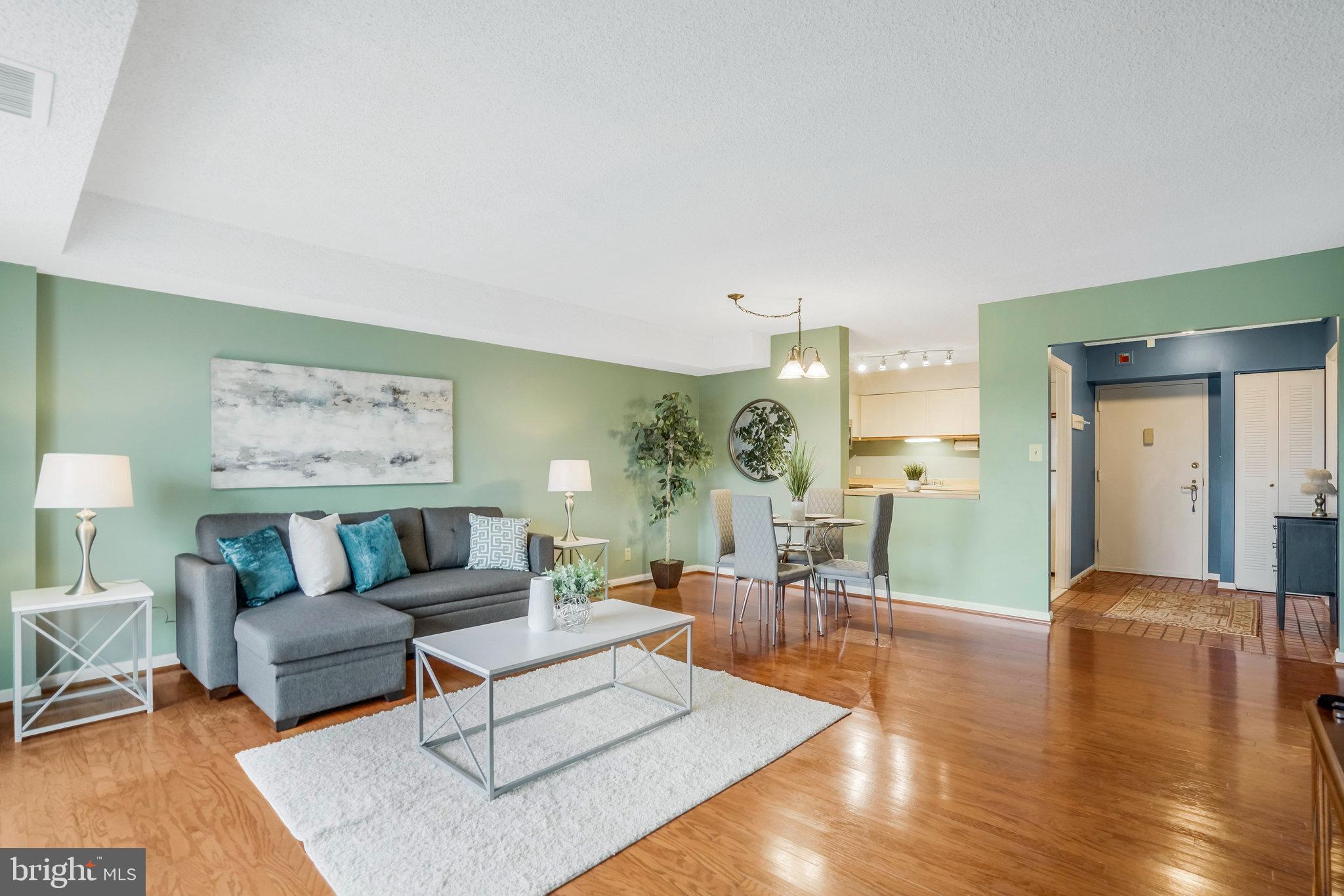 Welcome to Lakeside Plaza. This rarely available gem, is nestled away right off of Columbia Pike with easy access to major highways (I-395) and under 7 miles from Reagan National Airport and Alexandria Amtrak/VRE station . The unit offers spacious living with ample amounts of natural light and storage space. Escape into your own personal oasis with breathtaking, private views right outside of your living room or take a spa-day on the main level, enjoying the year-round heated pool, sauna and communal showers.  Additional amenities include a seasonal outdoor pool, a tot lot, a tennis court, 24 hour concierge and three fitness centers. Enjoy the convenience of an in-building daycare and barber shop, located on the second floor. This opportunity won't last long and doesn't come often. More Photos Coming Soon!