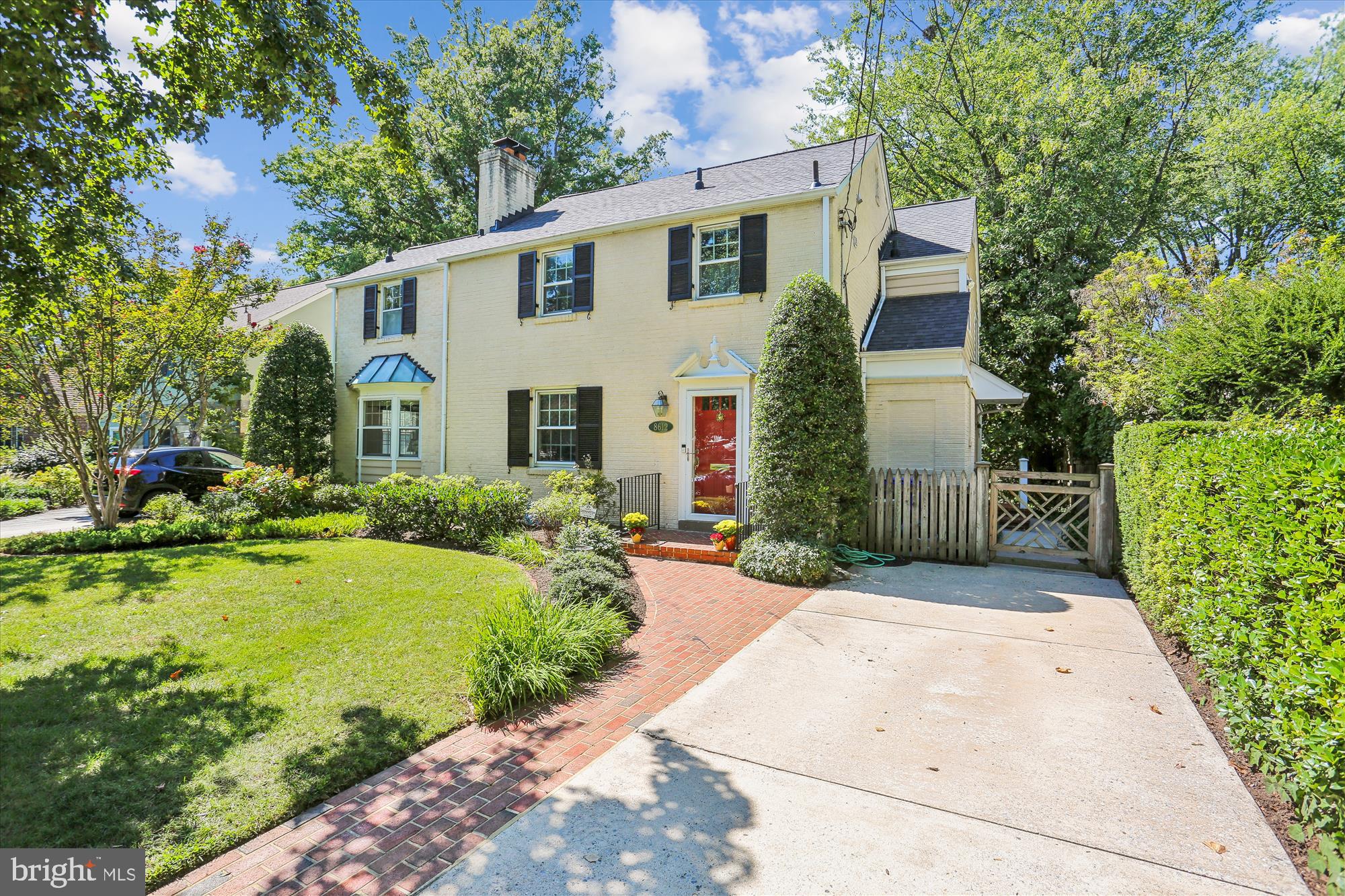 Timeless 1940s  Colonial With ModernThree - Story Addition! 
Nestled within the sought-after Huntington Terrace neighborhood, this beautifully updated and meticulously cared-for home offers a serene yet refined living experience. A brick paver walkway leads to the striking red front door, welcoming you inside. The main level features a formal living room with decorative fireplace, and a versatile office or guest bedroom option with a  gas fireplace. Adjacent to the living room, the elegant dining room is perfect for hosting memorable gatherings, flowing seamlessly into the expansive chef’s kitchen and family room. Bathed in natural light, the family room and sunroom—with a second fireplace—form the heart of the home, offering  French doors that open to a brick patio, side yard, and beautifully landscaped rear garden.

The chef’s kitchen boasts Corian countertops, a Sub-Zero refrigerator, stainless steel microwave, breakfast bar seating, and abundant storage, including roll-out cabinetry, a pantry, and an additional closet for all your essentials. A full bath completes the main floor.

Upstairs, the primary bedroom suite offers a peaceful retreat, featuring a dressing area and an ensuite bath with a double vanity. Three additional spacious bedrooms, along with two full baths—one with a convenient washer/dryer closet—complete the second floor. It’s rare to find a home with four bedrooms and three full baths on one level.  The finished lower level provides extra space for play, relaxation, and storage, including a half bath and a separate storage room.  

“The rear garden features a versatile storage shed, perfect for use as a studio or a second office, offering endless possibilities for creativity and productivity.”

Huntington Terrace is surrounded by lush greenery,  offering a perfect blend of privacy and neighborly warmth. The neighborhood features sidewalks, perfect for leisurely strolls and connecting with the welcoming community.    Enjoy the convenience of being close to Suburban Hospital and the vibrant  downtown Bethesda area.   With close access to the Metro, NIH, Walter Reed, and major highways, Huntington Terrace is a commuter’s dream, offering seamless connectivity to Washington, D.C., and surrounding areas.                Welcome Home!