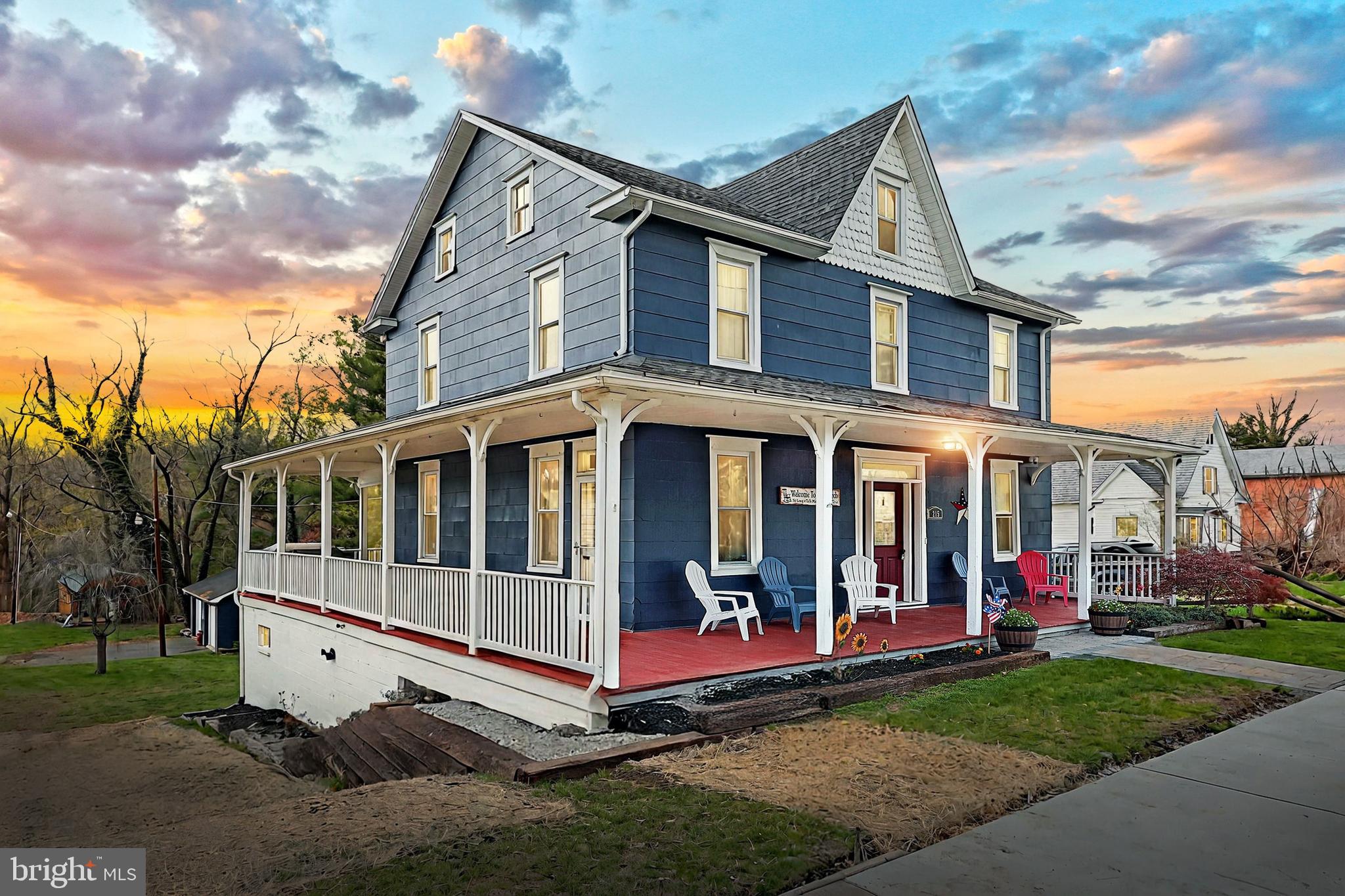 This inviting Colonial in Delta Borough is full of charm, space, and thoughtful updates. Fully renovated just before the current owners purchased in 2014, it’s been continuously improved and lovingly cared for ever since. A wraparound porch welcomes you in—perfect for enjoying your morning coffee or relaxing in the evening. Inside, you’ll find a comfortable mix of hardwood, LVP, and carpet throughout, with spacious, living and dining room areas, a bright kitchen with stainless steel appliances, five bedrooms, and two and half bathrooms. The partially finished lower level (approx. 750 sq ft) adds extra room for whatever you need—game room, office, gym, you name it. There is a detached two car garage and shed. If that’s not enough, there’s a fully finished “she shed” complete with heat, AC, and zoning for a private business—easily adaptable as a guest space, in-law suite, or teen hangout. Sitting on a 0.72- acre lot with room to spread out, this home is ready for you to move in and make it your own.