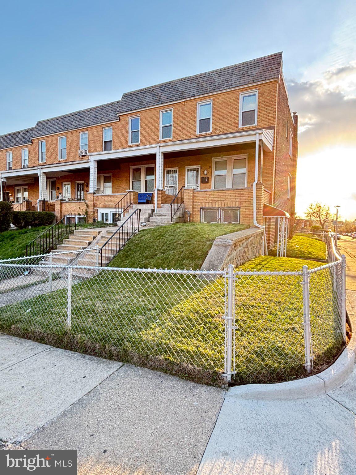 Beautifully Renovated 3-Bedroom End-of-Group Home with City Views

Welcome home to this stunning, fully renovated 3-bedroom, 2 full bath, 1 half bath end-of-group townhome offering modern finishes, spacious living areas, and breathtaking views of the Baltimore skyline. Step inside to discover an open and inviting floor plan featuring luxury flooring, recessed lighting, fresh paint, and abundant natural light throughout. The beautifully updated kitchen is the heart of the home and boasts granite countertops, white shaker cabinetry, a stylish tile backsplash, and a full suite of new stainless-steel appliances, making it perfect for both everyday living and entertaining. The spacious primary suite and additional bedrooms provide comfortable living accommodations, while the renovated bathrooms feature modern fixtures and finishes. The fully finished lower level offers additional living space that can be used as a family room, recreation area, home office, or guest space. Enjoy outdoor living from the covered front porch, rear balconies, and private outdoor areas. As an end-unit, the home offers added privacy, extra windows, and an abundance of natural light. The elevated location provides impressive city views and creates a unique setting rarely found in the area.