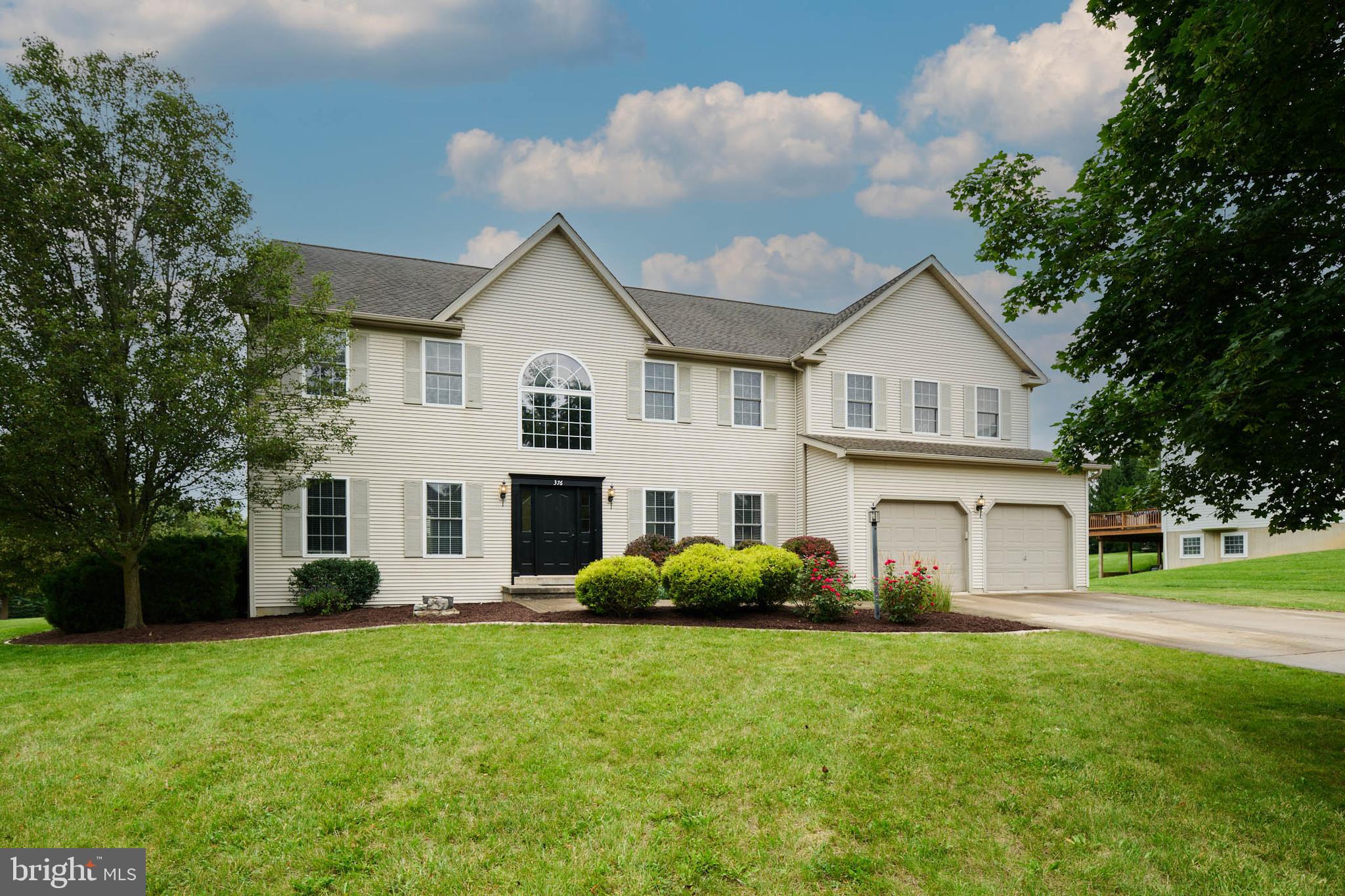 Need a real 5-bedroom home, all on the same level and in the State College School District? Then check out this 3,366 sq ft Oak Grove home with the potential to grow even more with its unfinished basement including a bathroom rough-in ready to go! Located in the desired Lemont area is just minutes from grocery shopping, coffee houses, entertainment & more while situated on a .5 acre corner lot. This home greets you at entry with a 2-story open foyer, turned staircase, and a convenient home office that every home needs in today's world. For versatility, this home boasts the traditional living room and dining room that can be used for a host of non-traditional options like a kids' playroom, teen homework stations, or a 2nd home office. In the kitchen, at the heart of the floorplan, you'll find tons of smart cabinet storage features, granite countertops, and eat-in nook. Off the Nook is a patio door that leads to the large rear paver patio - perfect for indoor/outdoor entertaining. The adjacent oversized family room features a fireplace to cozy up next to in the winter and a convenient powder room nearby for guests. Upstairs, is a massive owner's suite at the far right side which features a walk-in closet & a secondary closet, and an attached bath with dual sinks, shower, and jetted tub. On the left side, you'll find 4 roomy bedrooms, a full bathroom, and a well-situated laundry room to make collecting laundry a breeze. This home was built with energy efficiency in mind and has a Heat Pump with Central Air for year-round comfort. The oversized 2-car garage has lots of space for storage, tools, lawnmower, & gardening supplies. Outdoors enjoy the beautiful landscaping and level yard for any outdoor activity from fetch with a dog to a home garden oasis!  Call for a tour today!