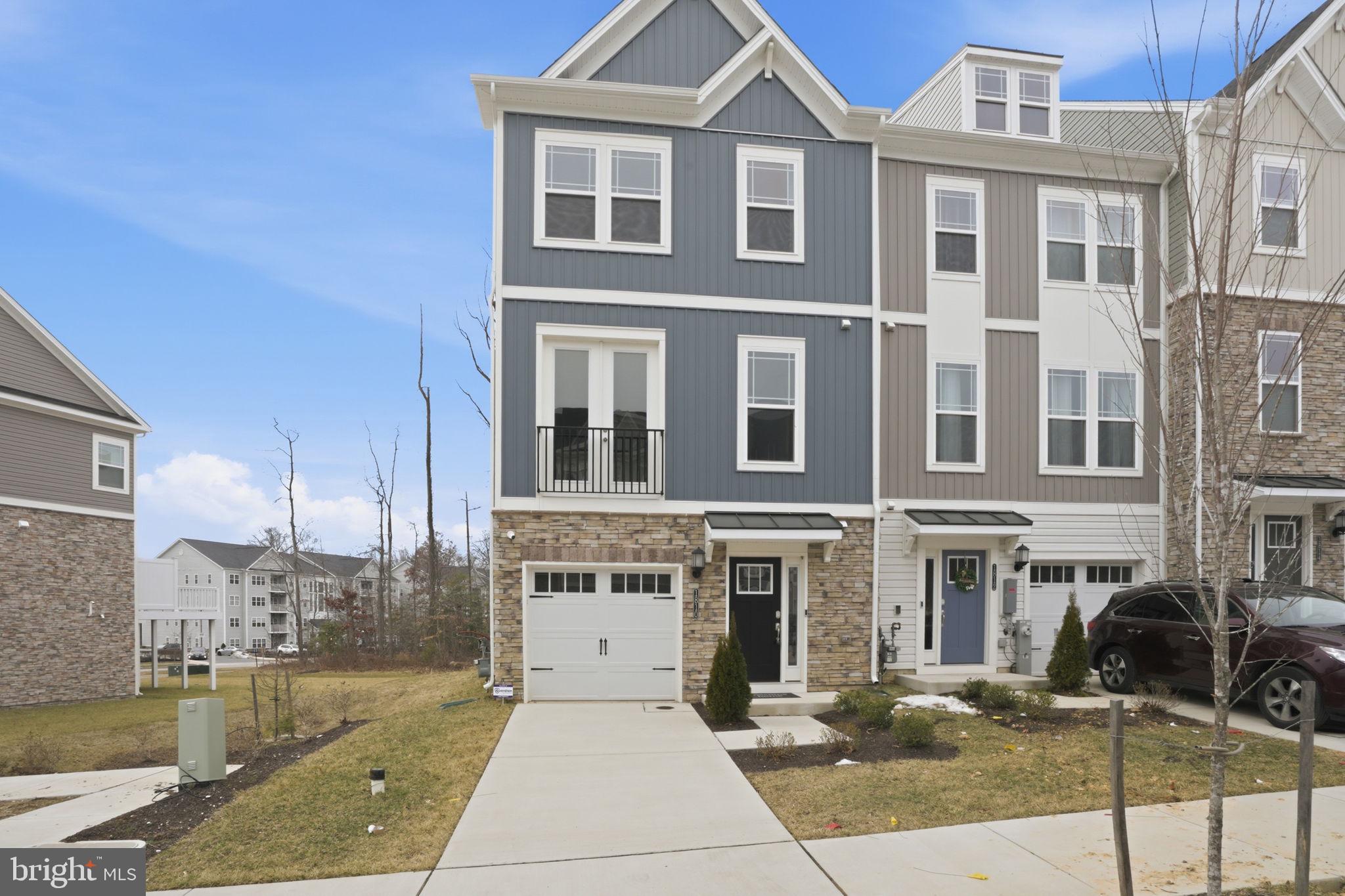 Step into stylish, low-maintenance living at 1810 Betterton Road in Essex’s Water’s Landing community. This brand-new three-level townhome offers approximately 2,200 square feet of thoughtfully designed living space with 3 bedrooms, 2 full baths, and 1 half bath. Originally built as the community’s model home, the property showcases numerous upgrades and designer finishes throughout and has never been lived in. The main level features an open-concept layout with a spacious kitchen complete with a large island, stainless steel appliances, and upgraded countertops that flows effortlessly into the living and dining areas, creating an ideal space for everyday living and entertaining. The upper level includes a generous primary suite with a walk-in closet and private bath, along with two additional bedrooms and a full bath. Additional highlights include a one-car attached garage, driveway parking, and a convenient location close to shopping, dining, and major commuter routes.