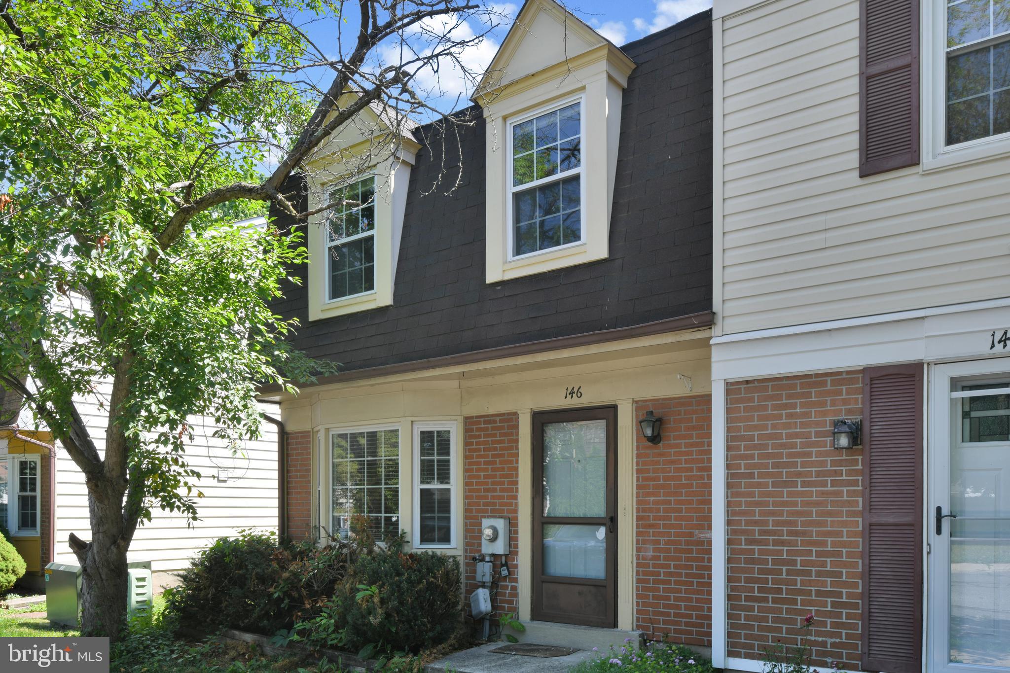 Welcome to this beautiful, light-filled end-unit townhouse, featuring fresh paint and brand-new flooring throughout! The spacious living room serves as a perfect gathering space, overlooking a large, fully fenced backyard that’s ideal for entertaining, gardening, or relaxing. The upgraded kitchen is a chef's delight, boasting granite countertops, stainless steel appliances, and a stylish tile backsplash, all seamlessly overlooking the dining area. A convenient main-level powder room completes the first floor. Upstairs, you’ll find two generously sized bedrooms, each accompanied by its own full bathroom and plenty of closet space. Additional highlights include a large backyard shed for extra storage. Perfectly situated, this turn-key home is just minutes from local shopping, dining, and major commuter routes!