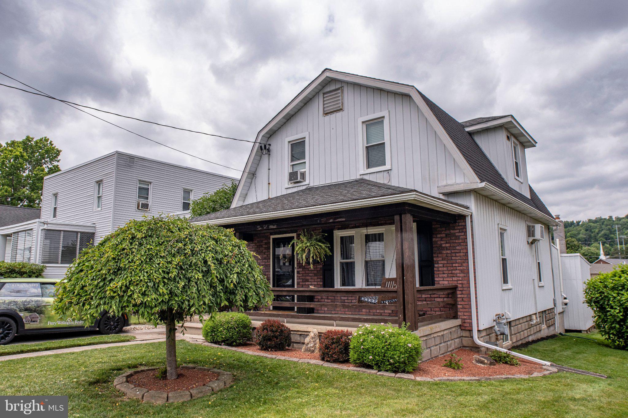 This immaculate home with 3 bedrooms and 2 baths is located in a convenient neighborhood close to schools and a hospital. Entering the front door you will notice the covered porch where you can sit or swing to relax; a large living room with hardwood floors welcomes you to the home. Another large room is next and can be used as a family room, office, play room- or all three! The room has hardwood floor and a lovely brick 2-sided gas fireplace. On the other side of the fireplace is a cozy eat-in kitchen with cherry cabinets, solid surface counters and lots of pantry storage. The kitchen has access to the backyard and a half bath. The upper level offers three bedrooms with hardwood floors and a full bath with tub/shower combination.
Outside the flat backyard has a large deck, off street parking and a one car detached garage/storage. The neighborhood is close to Mifflin County High School and Jr High, the Geisinger Lewistown Hospital and a short drive to many restaurants and stores. If you're looking for a house with plenty of room, you'll want to check this one out!