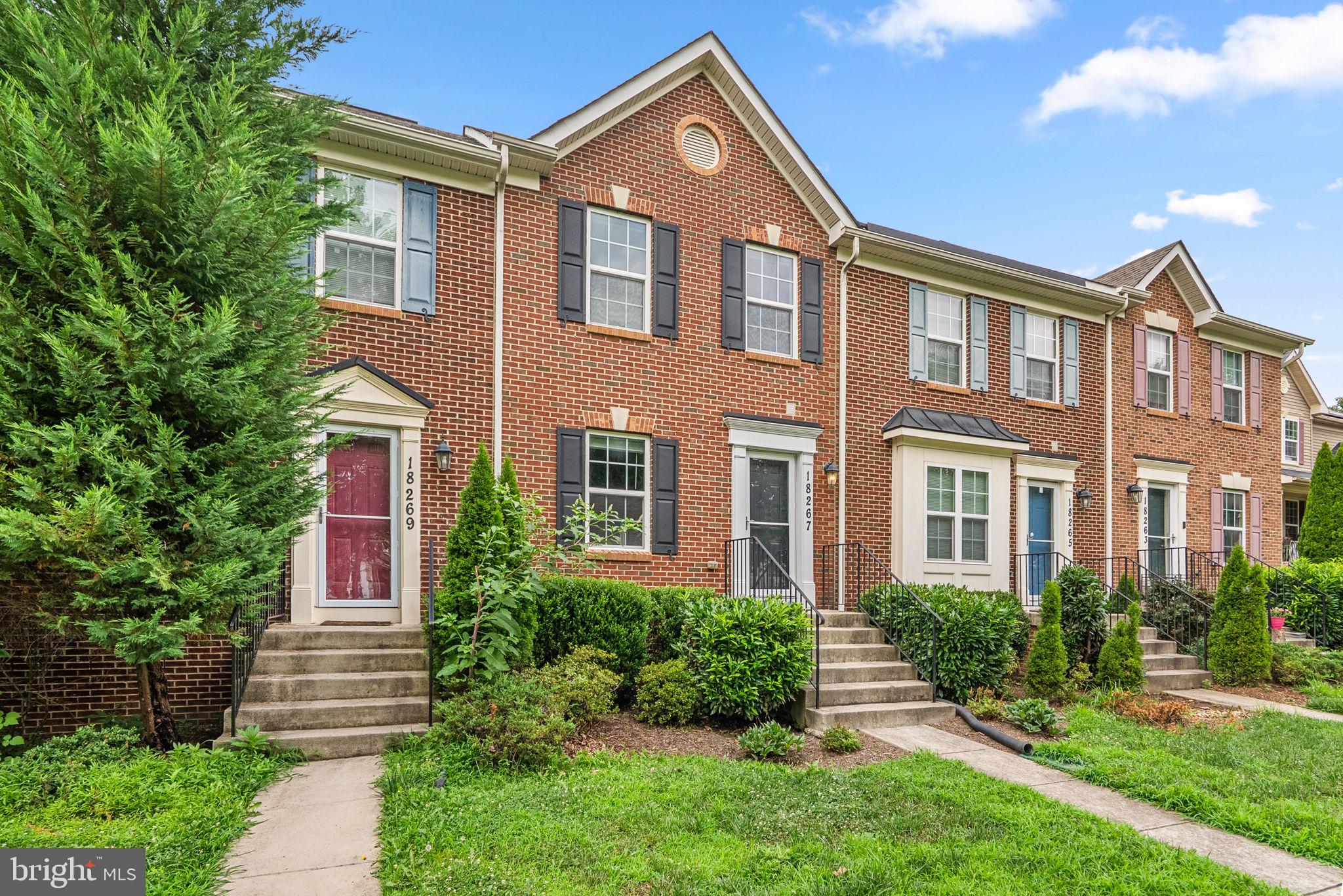 Rarely available in desirable Olney Springs, this brick-front townhouse offers three finished levels of comfortable living in an exceptional location. Overlooking a spacious community green, the home enjoys a peaceful setting while remaining a short drive or walk from the Olney library, shopping, dining, and everyday conveniences.
Inside, wood floors flow throughout the main level, where the updated kitchen features white cabinetry, granite countertops, stainless steel appliances, and ample workspace. Upstairs, brand-new carpet adds a fresh, inviting feel throughout. The spacious primary suite features an updated private bath, while two additional bedrooms share a  renovated hall bath. 
The finished lower level offers a versatile recreation room with tile flooring, a full bathroom, and flexible space for entertaining, working from home, or accommodating overnight guests. Outside, the fenced backyard provides a private retreat for relaxing, grilling, or enjoying time outdoors.
With three bedrooms, three-and-a-half baths, tasteful updates throughout, and a great location facing open green space, this home offers the perfect blend of comfort, convenience, and low-maintenance living.