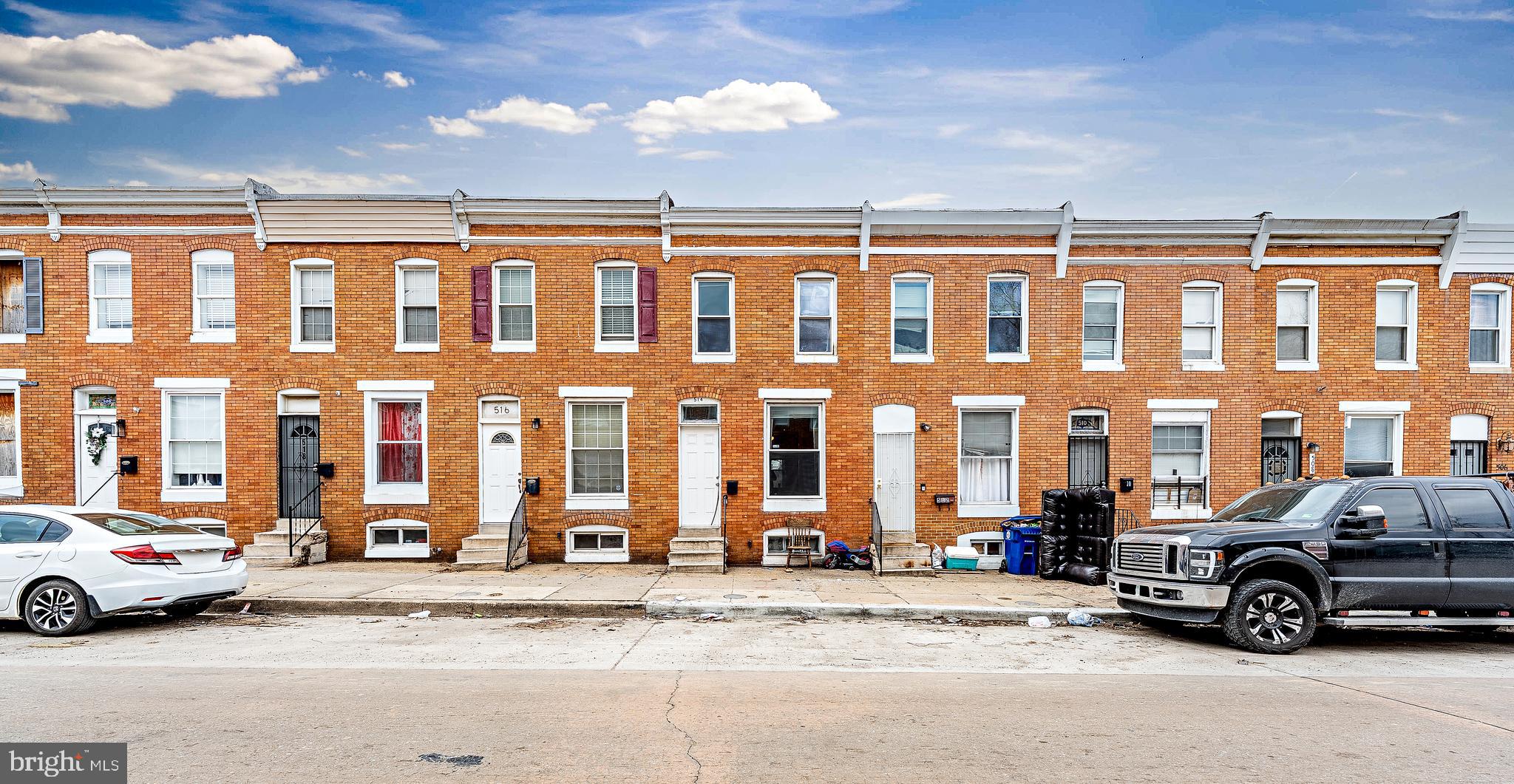 Investment Opportunity! This Baltimore home in the neighborhood of Mill Hill has a lot of potential and is ready for your personal touch. It includes a traditional layout on the main level that includes a living room with laminate flooring flowing into the dining room with an overhead ceiling fan. There is also a spacious eat in kitchen towards the rear of the home, that leads out to the newer rear deck with stairs to the fenced in yard. The second level includes one full bath along with three bedrooms (one being a walk thru) each with hardwood floors  The basement is unfinished but includes a washer/dryer and has plenty of space for all your storage. There is also a newer water heater and new exterior door leading to the rear yard. Put in a little sweat equity and make this home your own or use it as rental with minimal work needed. Previously was rented for $1,248 a month. Easy access to Carroll Park and Gwynn Falls Trail. Close proximity to Saint Agnes hospital, I-95 and Downtown Baltimore. Property being sold strictly AS-IS, inspections are for informational purposes. Schedule your showing Today.