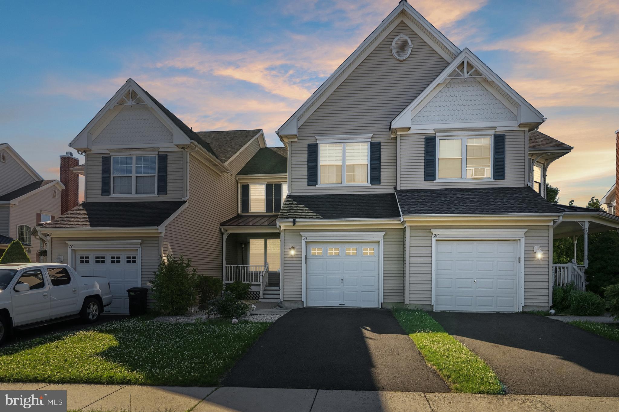 Welcome to this beautifully upgraded and move-in ready townhome nestled in the highly desirable Ivyland Village community within the top-rated Centennial School District. Offering over 2,100 sq. ft. of thoughtfully designed living space plus a fully finished basement/media room, this spacious 3-bedroom, 2.5-bath home delivers the perfect blend of comfort, style, and functionality — with no HOA fees.
From the moment you step inside, you're greeted by an open and airy layout bathed in natural light from skylights above. Gleaming hardwood and luxury vinyl flooring flow throughout, complemented by radiant heated floors in select rooms for year-round comfort. The custom kitchen impresses with rich cherry cabinetry, updated appliances, a stylish tile backsplash, and a natural stone brick accent wall — all renovated with an eye for detail. A warm wood-burning fireplace anchors the living area, while the updated powder room adds a polished touch.
Upstairs, the spacious primary suite is a true retreat, featuring a spa-inspired bath and custom walk-in closet. Additional bedrooms are generously sized and served by a beautifully updated hall bath. The finished basement offers flexible space ideal for a media room, home office, or recreation area — complete with heated tile floors.
Outside, enjoy a fenced rear yard, composite deck, and patio — perfect for entertaining or relaxing. The oversized garage provides abundant storage alongside additional dedicated storage space.
Major systems are well-maintained: natural gas forced-air heat (2 zones, installed 2016), central A/C (installed 2022), gas water heater (installed 2022), 200-amp electrical service. The working wood fireplace with chimney adds character and warmth.
Ideally located just minutes from Costco, premier shopping, restaurants, and major highways — yet quietly tucked away in one of Bucks County's most sought-after neighborhoods. Don't miss your opportunity to own this exceptional home!