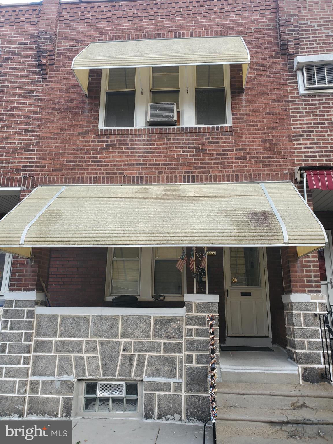 Great starter home in the Port Richmond section of Philadelphia. This home features a front porch. Large living room. Spacious kitchen. Yard for outdoor BBQ's . Full clean dry basement for storage and laundry. Washer ,dryer & kitchen refrigerator are not included in the sale.  Second floor features three spacious bedrooms and a three piece bathroom. Close to shopping transportation. Bridges to NJ & short commute to center city. Within walking distance to all the hot local eateries. Selling in as is where is condition.  We welcome your visit today.  Roof and mechanicals are updated.