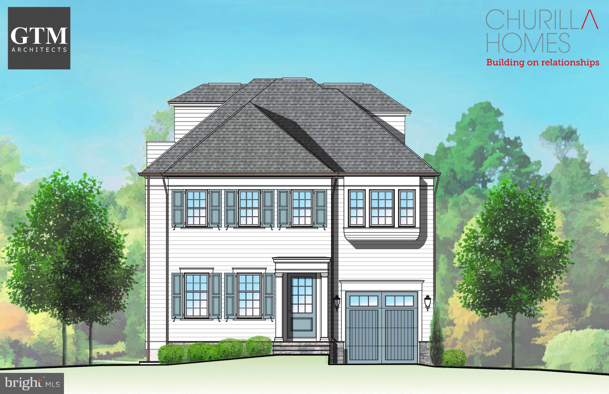 Under construction by highly regarded custom builder, Churilla Homes.Ideally located at end of picturesque street in village setting. 6 BR, 5.5 baths on 4 levels using finest materials & finishes (5,550+ sq ft liv space)High ceilings, hardwood flrs, open living spaces, lux master suite, optional elevator & attached garage.Steps to Brookville market & parks. Delivery Summer 2017. Call to show.