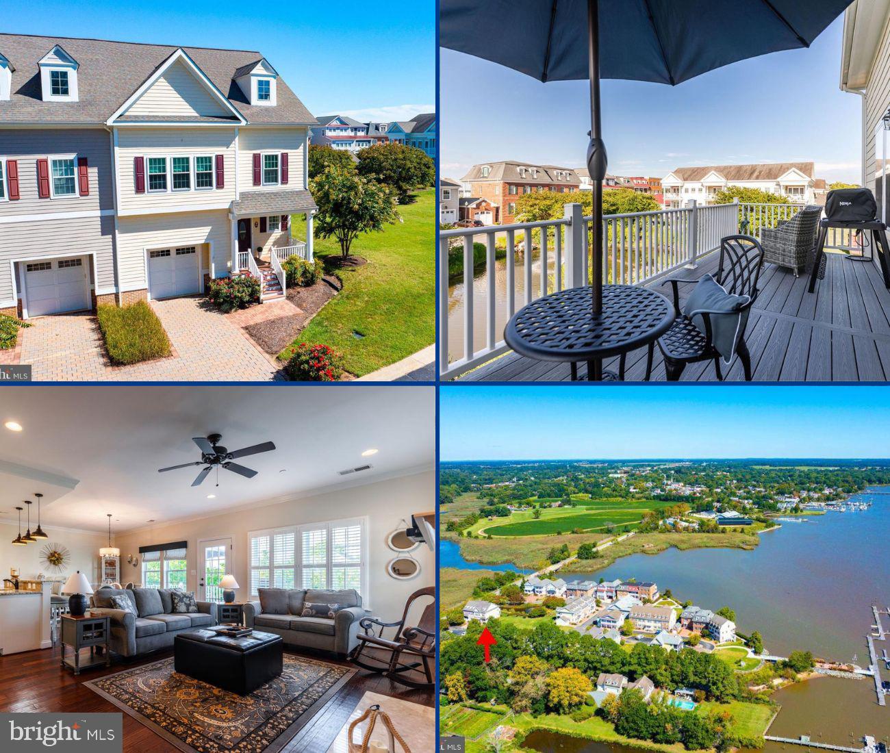 MOTIVATED SELLER - BRING OFFERS.  Welcome to 103 Landing Lane: a meticulously maintained 2-bedroom townhome in the desirable waterfront community of Chester River Landing.  Just a short walk or bike ride into downtown Chestertown, this elegant, turn-key home offers maintenance-free living, great amenities, and easy water access to the Chester River.  The welcoming foyer seamlessly flows into the rear den or office which could be converted into a 3rd bedroom.  Off the den is the first-floor bedroom and full bath.  Enjoy the summer breeze from the private back screened-in porch; recently upgraded with high-tech flex screens and a ceiling waterproofing; keeping the porch dry.  The real action is found upstairs.  The living room – anchored by an electric fireplace with stone surround – is complemented by the oversized second story deck; perfect for grilling or watching picturesque Chester River sunsets.  The modern kitchen features new stainless-steel appliances, abundant cabinet space, granite countertops and a large island with breakfast bar.  Plenty of space for formal or casual dining.  The second floor is finished by an oversized primary bedroom with ensuite bath and large walk-in closet.  Should one desire an elevator; there are two locations where one could be built into the existing design.  Leave your worries aside as the condo association takes care of all exterior maintenance, yardwork, and repairs.  Boaters will enjoy the well-maintained community dock with slips available for purchase or lease (with board approval), or just drop in a kayak or paddle board; great on warm summer evenings.  Other community amenities include the pool, walking paths, garden, picnic and grilling areas, and a fire pit.  Founded in 1706, Chestertown sits on the banks of the Chester River and is home to Washington College. Enjoy the historic architecture, local shopping, restaurants, art galleries, and waterfront walkways and parks. Chestertown is home to many festivals and an award-winning Farmer's Market every Saturday. New YMCA with full gym, racquet sports, lap pool, sauna, etc.  Don’t miss your opportunity to enjoy worry-free living along the Chester River.