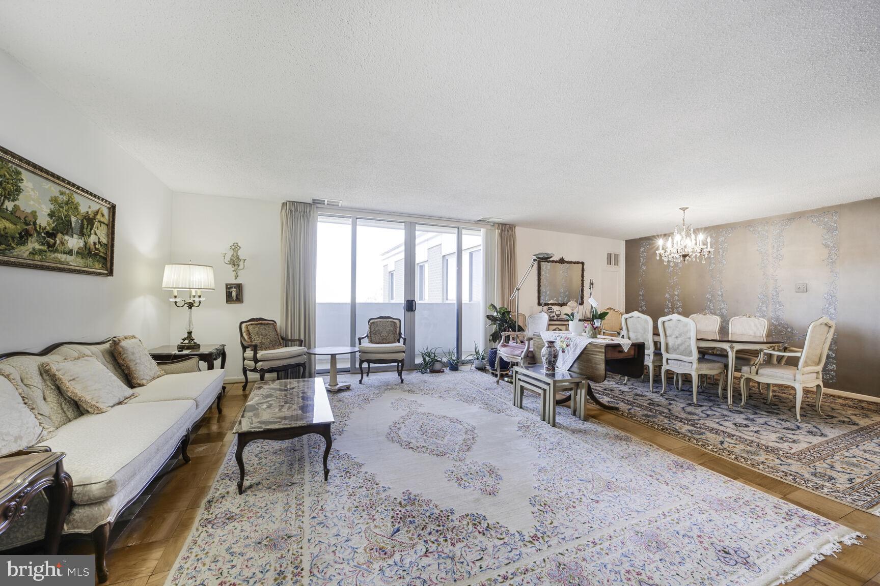 Unparalleled Luxury Living with Stunning City Views! Brand New Stove, Refrigerator, Microwave and Large Washer & Dryer!

Wow! Indulge in the ultimate sophistication and comfort in this super spacious 2-bedroom, 2-bathroom Penthouse-Level condominium, where luxury meets convenience. Perched high above the vibrant city below, this residence offers breathtaking panoramic views from every corner. With one assigned parking space, the convenience of urban living is right at your doorstep.

Step inside to find an open-concept living area boasting beautiful parquet floors that flow seamlessly throughout. The extra-large living and dining areas are perfect for both relaxing and entertaining, offering ample space to create your ideal atmosphere. A set of sliding glass doors lets in an abundance of sunlight, lighting up the living area and opening to a large, expansive balcony, where you can enjoy the fresh air and spectacular views of the city below and horizon beyond.

Prepare gourmet meals in the chef-inspired kitchen, featuring elegant stone countertops, gorgeous updated hardwood cabinetry, a built-in pantry, and plenty of storage. There's also room for an eat-in breakfast table, making this kitchen as functional as it is stylish. The conveniently placed washer and dryer are located at the end of the kitchen for easy access.

Your master retreat awaits with a sunny, spacious bedroom, parquet floors, a large walk-in closet, and an en-suite bath that provides an oasis of tranquility. Huge, sun-drenched windows offer gorgeous views and fill the space with natural light. The second bedroom also features parquet floors, ample closet space, and expansive windows that flood the room with sunlight and showcase stunning city views—perfect for family, guests, or a home office.

This unit includes 1 parking space (P328) and offers unparalleled amenities within the prestigious Elizabeth Condominium. Enjoy access to a state-of-the-art fitness center, a sophisticated party room, a cozy library, and a heated indoor pool that beckons for relaxation. The beautifully updated indoor and outdoor common areas provide the ideal setting for both relaxation and entertaining.

Located in the heart of upscale Friendship Heights, this residence places you just blocks from Whole Foods, renowned dining spots like Lia’s and Sushi Ko, and high-end shopping at Bloomingdale’s, Saks Fifth Avenue, Tiffany, and more. The nearby Friendship Heights Metro ensures you’re just moments away from exploring the best of the city.

And for pet lovers—bring your furry friend along! The Elizabeth Condominium is pet-friendly, welcoming one pet into your luxury home.

Don’t miss this rare opportunity—schedule your private tour today!