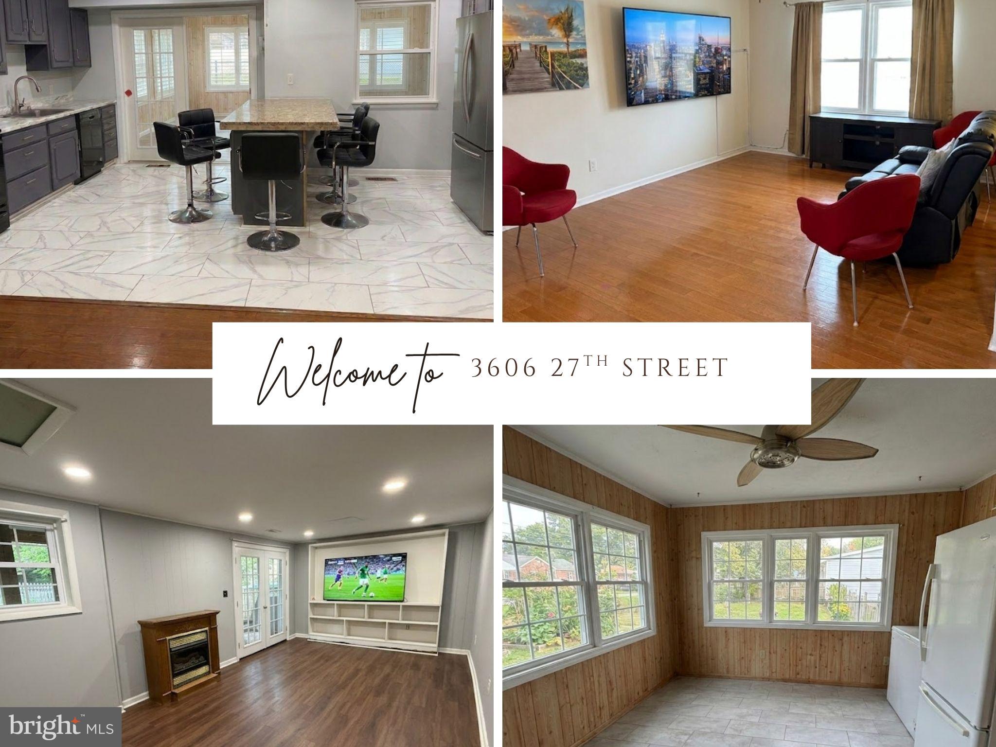Location location location - Lovely Chesapeake Beach - split foyer with enclosed sunroom.  Upper-level updated in 2021 with hardwood flooring, ceramic tile and huge kitchen.  Seller owned solar panels are added plus for managing lower utility costs.  Home in good move-in condition.  Being sold AS-IS for simple transaction.  Basement set up for future rental income or in-law area with large rec room, kitchenette, new washer/dryer, new water heater, 2 bedrooms and separate entrance door.   Ready to go with a little few cosmetic touch-up.    Large yard with shed.  Enjoy the close proximity to the Chesapeake Bay.   Walk to beach attractions and ENJOY beach life.  Owners still clearing and packing.  Upstairs rooms virtually cleared  and yard enhanced for your visual experience.  Schedule your showing TODAY.