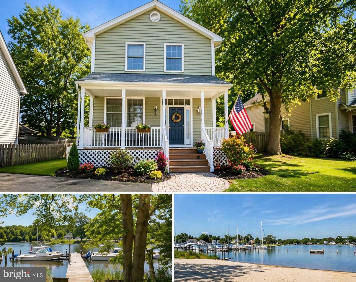 Welcome to Woodland Beach—where coastal charm meets everyday convenience and a true sense of community.

Tucked into one of the most sought-after waterfront neighborhoods along the Chesapeake, Woodland Beach offers an unmatched lifestyle with five sandy community beaches, multiple marinas with boat slips, launching ramps, kayak storage, and even a waterfront dog park. It’s the kind of place where mornings start with coffee from Rise Up, afternoons are spent on the water, and evenings wind down with a short walk to local restaurants or the nearby elementary school. This is a tight-knit, golf cart-friendly community where neighbors know each other and life moves at just the right pace.

This beautifully maintained Colonial-style home offers 3 bedrooms and 2.5 bathrooms, blending timeless design with thoughtful updates. A welcoming covered front porch sets the tone, while the fully fenced backyard creates a private outdoor retreat complete with a paver patio, storage shed, and mature shade trees—perfect for relaxing, entertaining, or letting kids and pets roam freely.

Inside, you’ll find hardwood floors throughout the main living area and elegant custom arched doorways that add architectural character. The family room is a true standout, featuring a built-in wood stove, tray ceiling, and crown molding—a warm and inviting space to gather year-round.

The stunning kitchen is both stylish and functional, showcasing stone countertops, a center island, stainless steel appliances, and eye-catching designer wallpaper that brings personality and polish to the heart of the home.

Upstairs, all three bedrooms are generously sized, offering comfort and flexibility for family, guests, or a home office setup.

Ample storage in crawlspace, holds shelving units and large tote boxes. 

This is more than just a home—it’s a lifestyle rooted in water, community, and convenience. Come experience Woodland Beach living at its best.
