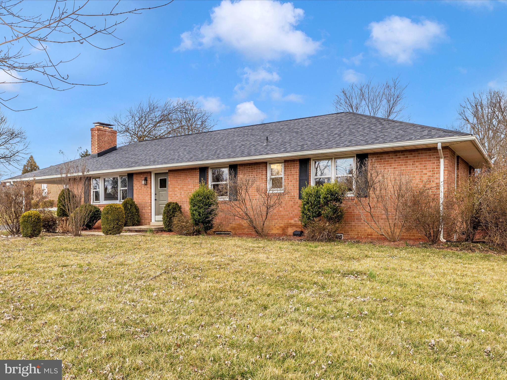 BUYER'S FINANCING FELL THROUGH. House is back on the market.  Enjoy the convenience of ONE-LEVEL LIVING. This 3 bedroom & 2 bath home has SOLID OAK FLOORING on the entire main level and they were just beautifully REFINISHED. The kitchen has UPGRADED cabinets with GRANITE countertops, STAINLESS-STEEL appliances, plus CERAMIC tile flooring. With 1,653 sq. ft. of FINISHED LIVING SPACE, you will be impressed with the SPACIOUS rooms throughout. The living room has a MASONRY FIREPLACE. The house is LIGHT & BRIGHT throughout and was JUST PAINTED. The basement is unfinished but offers over 1,600 sq. ft. of space to finish as you desire. This home includes an OVERSIZED 1-car carport and plenty of parking. You will love the lot which is almost a 1/2 ACRE.  HOA is voluntary at $60/year.   OAKDALE Elementary, Middle & High School. NO CITY TAXES . The location has easy highway access is close to shopping and only minutes from HISTORIC DOWNTOWN FREDERICK.