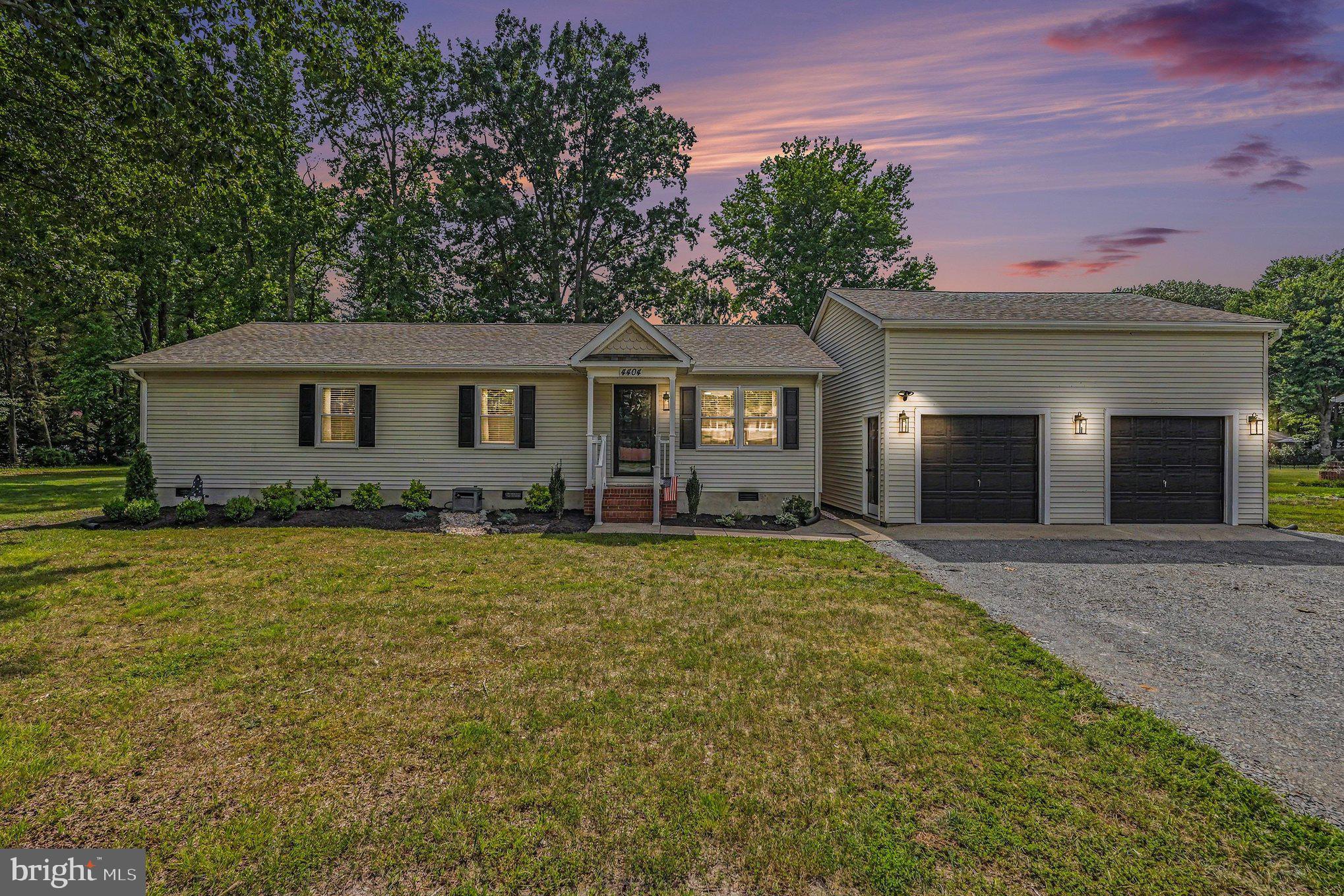 Welcome to 4404 Savannah Street in Bay Berry Estates. This one‑level home offers convenient access to Dahlgren, Fredericksburg, and Southern Maryland. 

The home features a spacious layout with a large rear family room and French doors leading to a new deck. A second rear deck includes a ramp for easy access. The oversized two‑car garage includes a heated and air‑conditioned loft above, ideal for storage, a workshop, or additional flex space.

This home offers extensive updates, generous living areas, and functional outdoor spaces. Schedule your showing today.