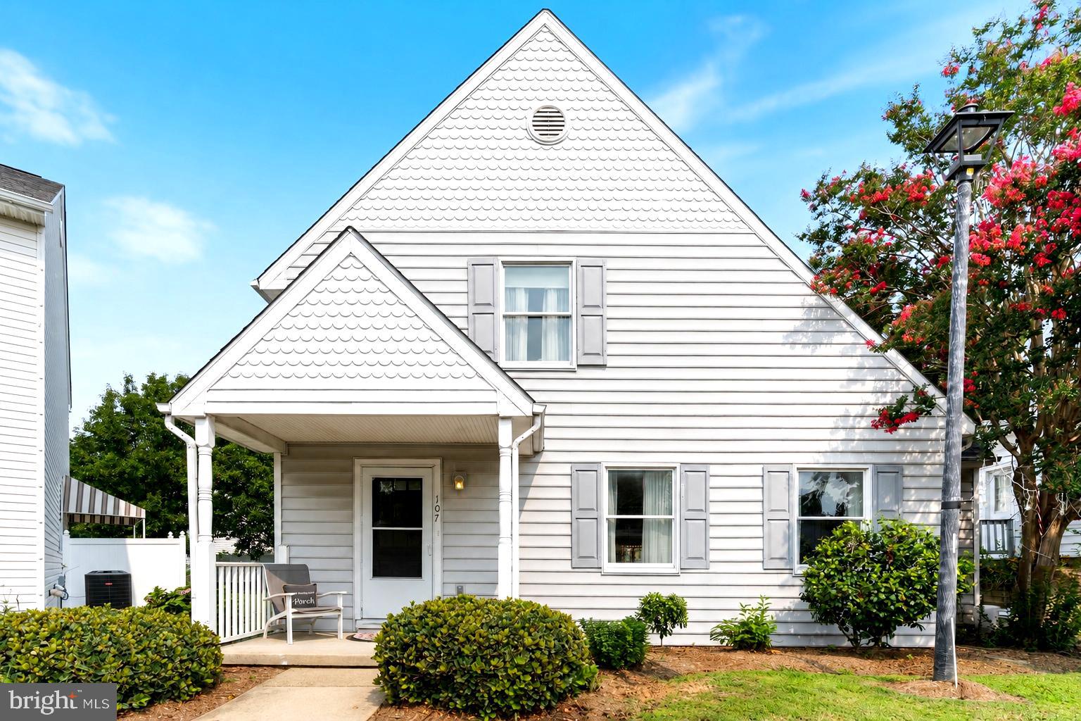 Welcome home to one of Prince Frederick's most charming and inviting homes. From the moment you arrive, this beautiful Cape Cod has a warmth and character that makes you feel like you have finally found the place where you belong.

Step inside to soaring vaulted ceilings and an open living room filled with natural light from the skylights above. The spacious loft overlooks the main living area, creating a bright and airy feel while adding a unique architectural touch that makes this home truly special. If you need a third bedroom, the loft can easily be enclosed since it already features a full size window and a closet, making it a simple upgrade to fit your needs.

The kitchen offers plenty of cabinet and counter space, stainless steel appliances, and an easy flow for preparing meals or gathering with family and friends. Just off the main living area is a versatile bonus room that can be used as a formal dining room, home office, playroom, or whatever best suits your lifestyle.

Storage is something you will never have to worry about with an abundance of closets throughout the home. Two full bathrooms provide comfort and convenience, while every room has been thoughtfully designed to maximize both function and style.

Outside, the fully fenced backyard has been custom designed for making memories. Enjoy relaxing on the deck, cooling off in the above ground pool, or hosting family cookouts and gatherings in the spacious entertainment area. The privacy fence creates your own peaceful retreat where you can unwind after a long day.

Two designated parking spaces are located directly in front of the home, making everyday living even more convenient.

Perfectly situated in the heart of Prince Frederick, you'll love being just minutes from shopping, restaurants, schools, parks, and everyday conveniences. Commuters will appreciate the easy drive to Joint Base Andrews, NAS Patuxent River, Washington DC, and surrounding areas.

Homes with this much charm, personality, and flexibility do not come along often. Whether you are looking for your first home, room to grow, or simply a place that feels welcoming from the moment you walk through the door, this is a home you will not want to miss. Come see why this one feels like it has always been waiting for you.