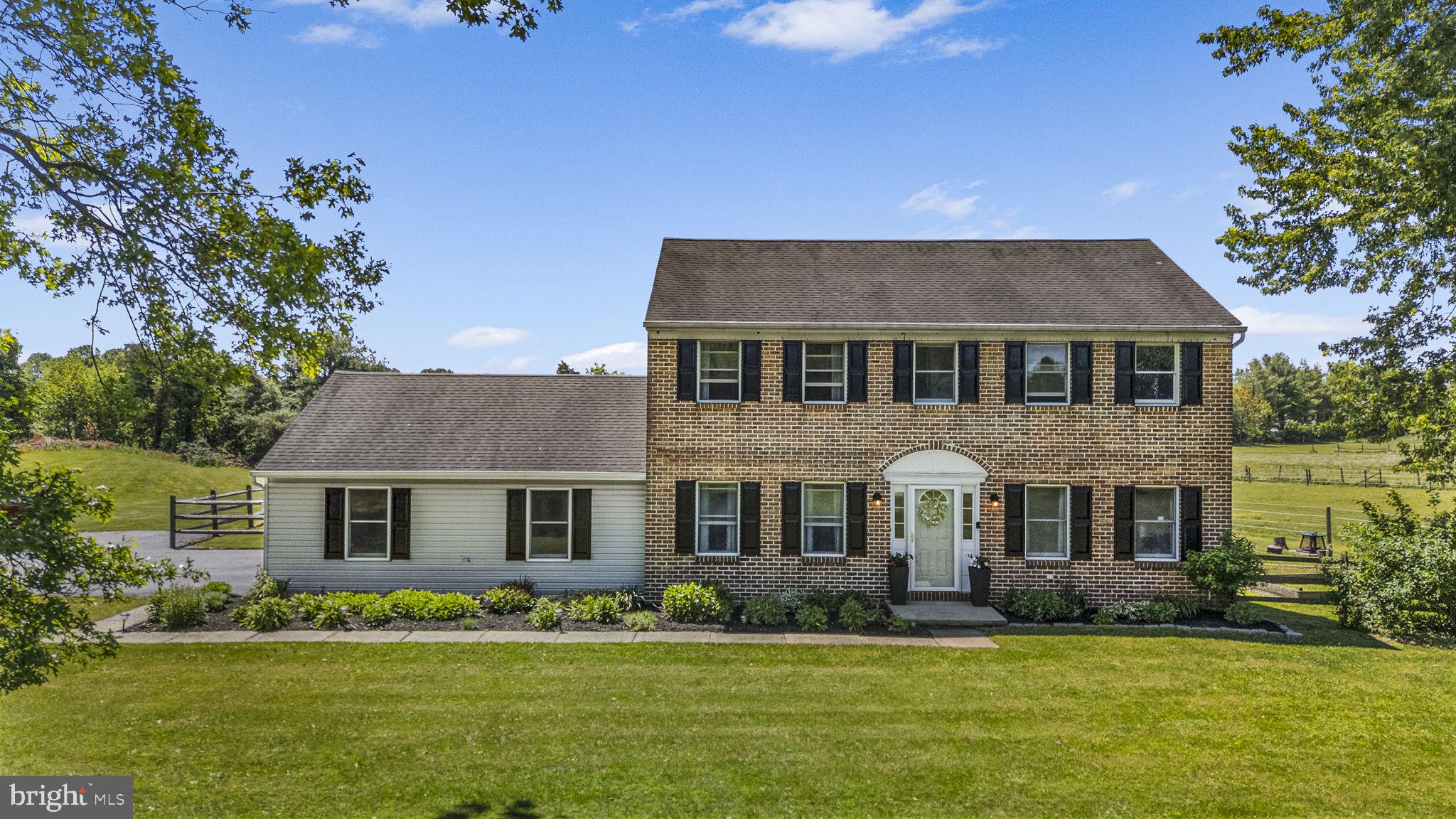 OPEN HOUSE SATURDAY 11 AM - 2 PM. Tucked away from the main road is this charming  Colonial home, built in 1989, which offers a perfect blend of comfort and functionality, nestled on a generous 3.26-acre lot. With 2,784 sq. ft. of finished space, this residence features four spacious bedrooms and two and a half bathrooms, ensuring ample room for relaxation and privacy. Step inside to discover a warm and inviting atmosphere, highlighted by a newly installed gas fireplace in the living area, perfect for gathering on chilly evenings. The eat-in kitchen, complete with an peninsula , is a culinary enthusiast's dream, providing both space and convenience for meal preparation and casual dining. The main floor laundry adds to the home's practicality, making daily chores a breeze. Outdoor enthusiasts will appreciate the expansive lot, featuring a level front yard and side yards, ideal for outdoor activities or gardening. The enclosed patio and large open deck offers a serene space to unwind while overlooking the farm view. A personal in-ground pool with tanning ledge invites you to enjoy sunny days, while the barn provides excellent amenities for horse lovers, car enthusiasts, hobbyists or additional storage needs . With an attached side-entry garage and additional storage space, this home meets all your practical needs. Experience the perfect blend of country living and modern comforts in this delightful property, where every detail has been thoughtfully designed to create a true sense of home.