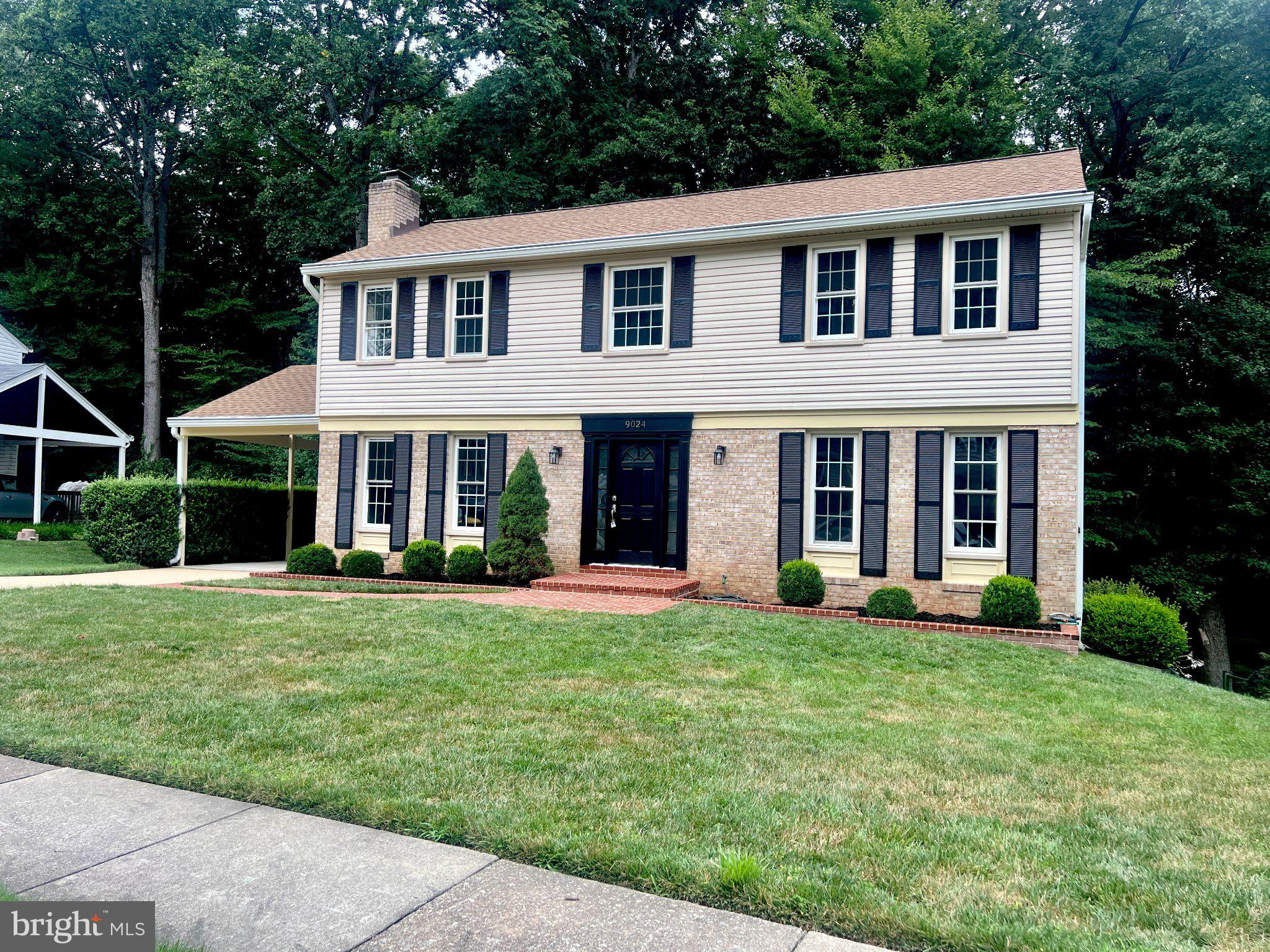 OPEN HOUSE ON FRIDAY, 5-7PM.  Welcome to 9024 Brook Ford Road, nestled in the highly desirable Burke Station Square community! Beautifully updated, reimagined and truly move-in ready, this spacious three-level home combines timeless charm with extensive modern improvements, offering the perfect blend of comfort, style, and convenience.

From the moment you arrive, you'll appreciate the home's inviting curb appeal, covered carport, and long driveway with ample parking.   Inside, the freshly painted interior showcases beautiful Easton Hickory HydroShield+ floors throughout the main level while new carpeting (2026) adds warmth and comfort throughout the upper level.

The heart of the home is the beautiful NEW  kitchen (2026), featuring quartz countertops, new stainless steel appliances (2026), modern designer octagon tile backsplash and recessed lighting. Just off the kitchen, you’ll love the convenience of unloading your groceries & sports equipment from the carport through the new boot room with laundry. 

The inviting family room is the perfect place to welcome guests complete with a cozy fireplace. The formal living room with a wall of windows and elegant tray ceiling provides additional entertaining space. 

Upstairs, you'll find four generously sized bedrooms, including a spacious primary suite with a beautifully renovated en-suite bath (2026) featuring a quartz vanity, updated mirrors and lighting, elegant finishes, and a luxurious glass-enclosed shower. Three additional bedrooms share a fully remodeled hall bathroom (2026), creating comfortable accommodations for family and guests alike.

The finished walkout lower level offers outstanding flexibility with a large recreation room, recessed lighting, fifth bedroom and new sliding glass doors  (2026) leading directly to the backyard.  A generous storage and workshop area provides plenty of room for hobbies and organization.
Outdoor living is equally impressive. Enjoy relaxing or entertaining on the serene screened in porch for pest free evening.  Stairs from porch lead to a spacious lower brick patio overlooking the  peaceful wooded views, and direct access to the neighborhood walking trail.
The home's major systems have been thoughtfully updated and maintained  for peace of mind, including roof (2022) A/C (2024) , furnace (2014) water heater (2009). 

Burke Station Square offers an exceptional lifestyle with an opportunity to join the  community pool with clubhouse, swim team, seasonal events. Nearby basketball and tennis courts, playgrounds, and direct trail access to Pohick Stream Valley. Commuters will love being just half a mile from the Rolling Road VRE Station with quick access to Fairfax County Parkway, I-495, and I-395. Shopping, dining, and recreation are all just minutes away, including Giant, Aldi, Burke Shopping Centre, Springfield Town Center, Lake Accotink Park, Burke Lake Park, and Fort Belvoir.
This exceptional home offers the updates, space, outdoor living, and prime location today's buyers have been waiting for. Schedule your private tour today and discover everything 9024 Brook Ford Road has to offer!