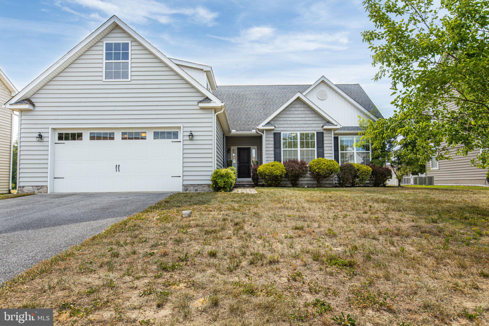 Welcome to Satterfield! This beautifully maintained 3-bedroom, 2-bath home offers the perfect blend of comfort, functionality, and thoughtful updates.

Step inside to soaring cathedral ceilings that create an open, airy feel throughout the main living space. The kitchen features granite countertops, refreshed cabinetry, and a recently upgraded refrigerator. Fresh paint throughout the home gives every room a clean, move-in-ready feel.

The spacious primary suite includes a walk-in closet and an en-suite bath with double vanities. The second full bathroom also features dual sinks, making busy mornings a breeze.

Outside, enjoy a fully fenced backyard complete with a stone patio and fire pit—perfect for relaxing evenings or entertaining guests. The oversized two-car garage provides plenty of room for vehicles, hobbies, or even a home gym, while the unfinished storage area above offers additional space for all your seasonal items and extras.

Prior to listing, the seller refreshed the kitchen cabinetry, applied a fresh coat of paint throughout the home, upgraded the refrigerator, and power-washed the exterior siding.

Conveniently located in Felton's sought-after Satterfield community, with easy access to Dover Air Force Base, shopping, dining, and local amenities, this home is ready for its next owner to move right in and enjoy.