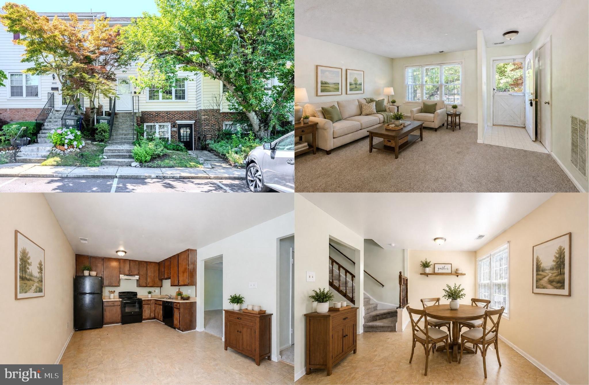 Welcome home to this spacious townhome offering 3 bedrooms and 1.5 baths in a fabulous location. The main level features a large light-filled living room, separate dining area, convenient powder room, and an oversized kitchen with abundant cabinet space and room for sun filled breakfast area that is perfect for daily dining. Upstairs, you'll find three bedrooms and a full bath, plus a bedroom level washer and dryer adding convenience. The primary bedroom offers both a wall-to-wall closet and a large walk-in closet that could potentially be converted into a second full bathroom, giving you the flexibility to create the space that best fits your needs. Major updates have already been completed, including the HVAC system, windows, and roof. Priced to allow the next owner the opportunity to build equity by updating the kitchen and baths to their personal style and preferences. This is a fantastic opportunity for buyers looking for space, value, and the chance to make a home their own. All this in a lovely community, walk to the library, lake, playground, community garden, Farmer’s market, and more! Just minutes to an abundance of shopping, dining, parklands, entertainment, and major routes. Beginning photos are virtually staged. Priced to move quickly, so schedule your showing today!