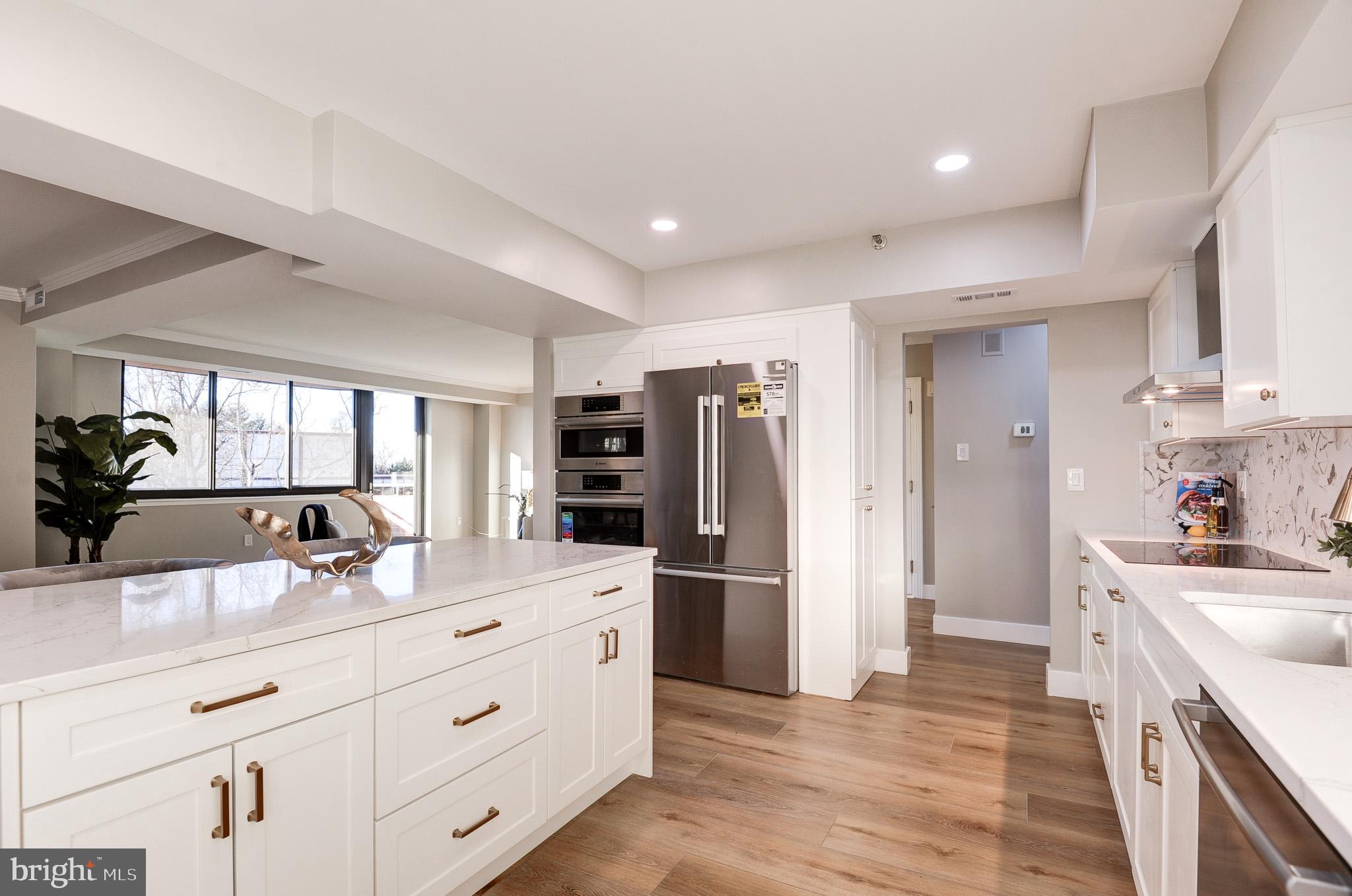*** Stunning End Unit in The Carleton – A Must-See! Step into this beautifully renovated end unit, featuring soaring windows that bring in an abundance of natural light. With all-new flooring throughout, custom cabinetry, quartz countertops, and stainless steel appliances, this home exudes modern luxury., The oversized balcony offers southern exposure, perfect for enjoying the outdoors. The spacious master suite comes with a private sitting area and extra-large walk-in closets. The bathroom is a work of art, with designer tiles and stylish fixtures. The second bedroom also boasts its own walk-in closet and a renovated en-suite bathroom. Plus, enjoy the convenience of a new washer and dryer. Ideally located just moments from the vibrant dining, shopping, and entertainment of Friendship Heights and downtown Bethesda, and with easy access to public transportation, this home offers a prime location. The Carleton Amenities Include: Fitness Room, Outdoor Swimming Pool, Sauna, Lounge Area, Conference Room, Concierge & Doorman, Library & Party Room, 2 Assigned Parking Spaces, Additional Parking Available for Rent, Large Storage Space at T1 Level, Pet-Friendly Building, and more!, Don’t miss the opportunity to make this exceptional home yours!