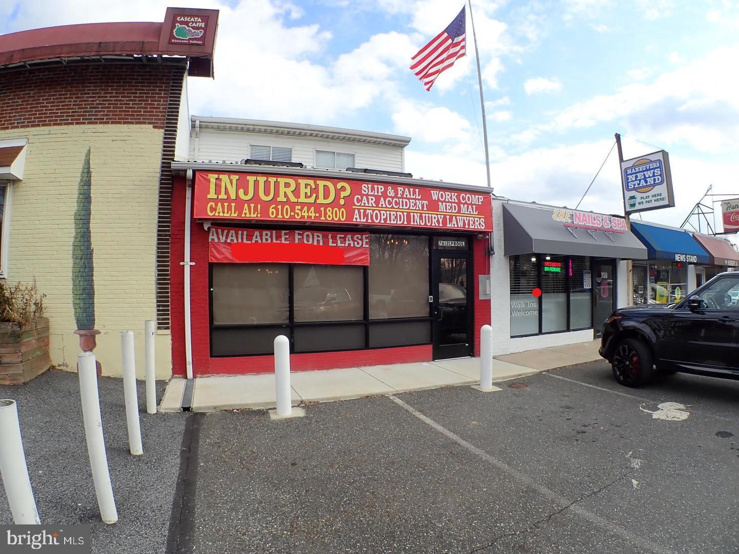 LOCATION, LOCATION, LOCATION! Commercial Building that is ready for 2 tenants or1. High visibility location with signage on Rt. 320. Minutes from Rt. 1, I 95 and Blue Rt. (476).  Completely renovated  in 2019-2020. Separate HVAC and Electric. First floor is approximately 1000sf and second floor is approximately 800sf. Second floor has a rear PVC deck. Each floor has 2 methods of egress. New security system with cameras. Window treatments on all windows. First floor rent is currently $3600/month NNN.