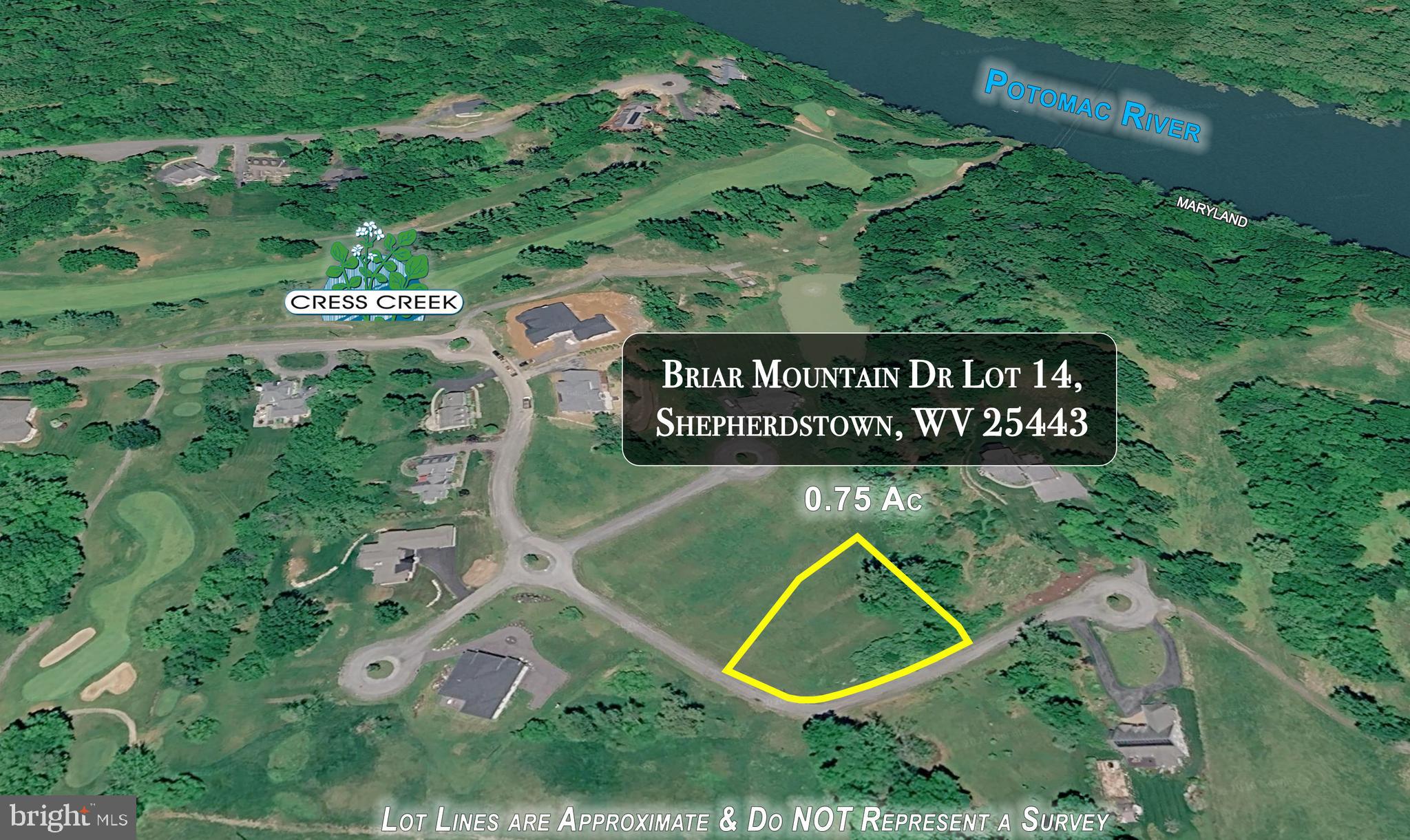 Build your dream home on this one of kind opportunity.  Property features 0.75 Acres with public water and sewer available.  One of the last remaining lots located in the North Hills section of The Club at Cress Creek which is the Eastern Panhandles only Private Country Club that features Golf, Tennis, Swimming, and Dining.