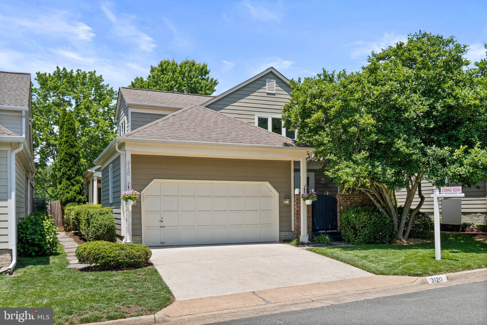 Welcome to popular Oak Marr Courts! This contemporary home - the Cabot Model - has 4 bedrooms, 3 full baths, soaring ceilings, skylights galore & 2 car garage. SO MUCH natural light! Open concept living & dining areas with gas fireplace, built -in cabinet and hardwood floors, which connects to the large backyard, deck and fully fenced yard.  The handsome kitchen has with granite countertops, wood cabinets, gas cooking & stainless steel appliances. The kitchen connects to a charming private patio, the laundry area, and garage while also providing extra space to create whatever you need - a breakfast nook, small den or office.   A special feature with this model is its main level bedroom with ensuite bath and access to back deck. Upstairs has a huge primary suite with cathedral ceiling, ensuite bath with skylight plus 2 other bedrooms that share a hall bath. Andersen doors and windows are throughout the home. The unfinished basement is vast & awaits your design. It has high ceilings, a storage shelving area and is already plumbed for a full bath. Walk to the neighborhood's private pond and to Fairfax County Oakmont Rec Center complex with its golf, Olympic size indoor pool, gym, courts  and numerous class offerings for all ages. Easy car commutes  to shops and dining of Oakton & Vienna, malls & entertainment of Tysons as well as nearby orange Metro lines or hop on I-66 to get everywhere, DC, Dulles and beyond   fantastic location! Ask your agent for the special features & systems document. 3120 Jerman Lane is a nice oasis in the middle of busy NOVA. Not decided if Open House will occur so please call your agent and get an appointment!