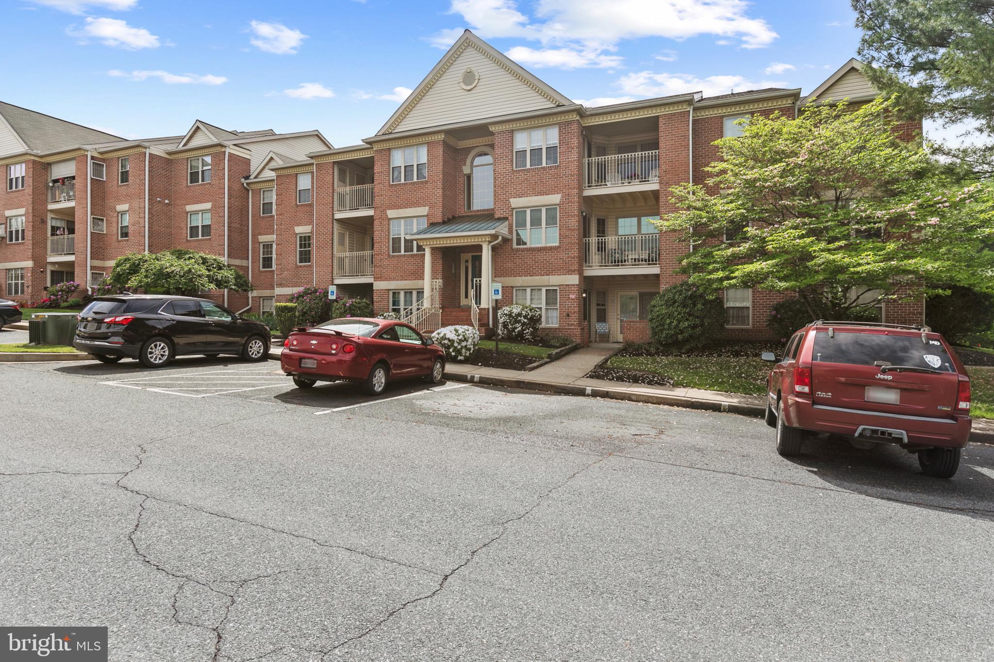 2 bedroom 1 bath condo available now! Enjoy maintenance-free living in the beautiful community of The Pond! Spacious living area, galley kitchen with separate dining area, primary bedroom with large walk in closet, generous size second bedroom and full bath, walk out balcony and laundry in unit! Water, sewer and trash included. Tenant responsible for BGE and TV services. No pets.