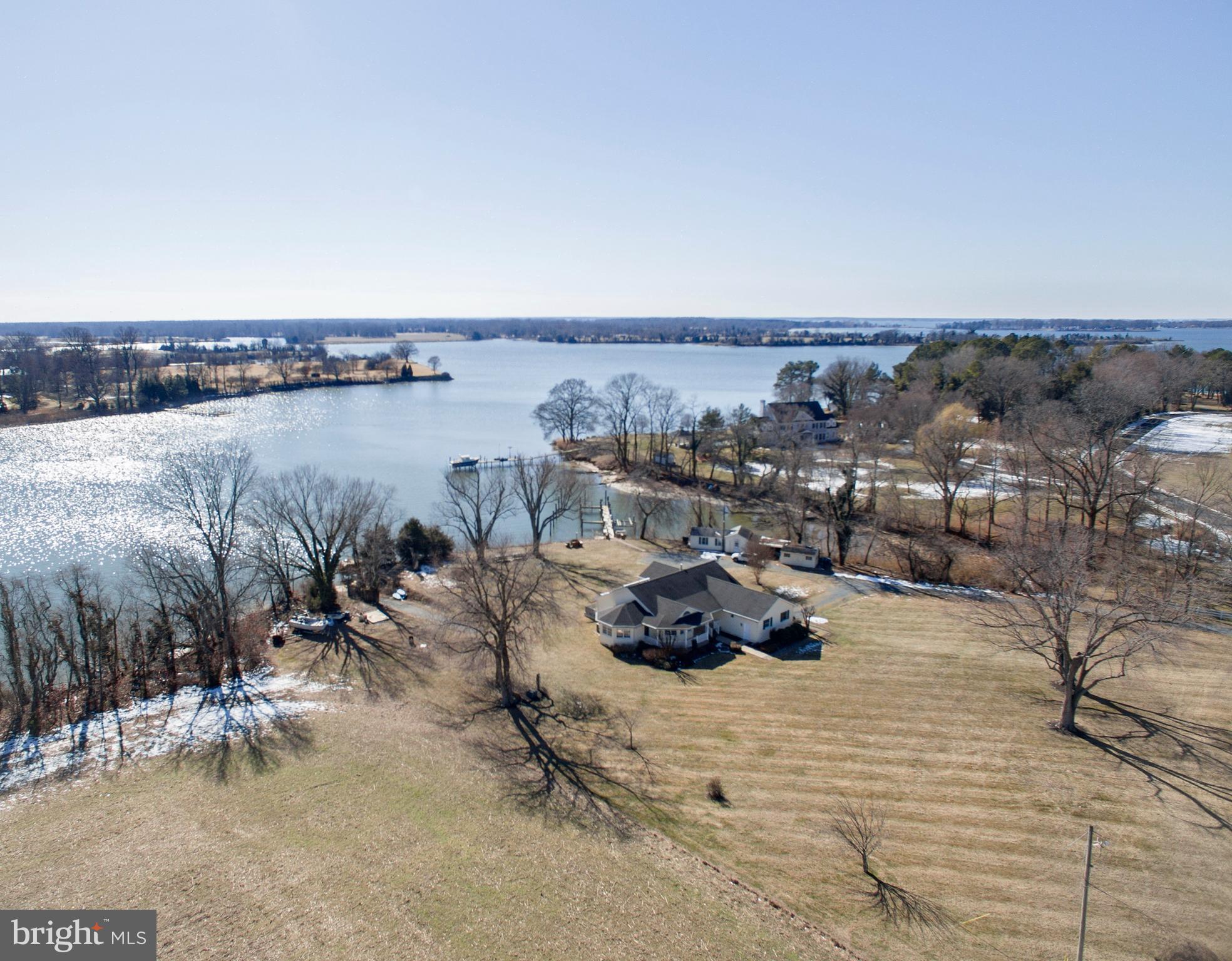 Look no further. This private waterfront retreat is the perfect little getaway. An all one level home with 3 bedrooms and 2 full baths and an open floor plan with plenty of windows to capture the nature and Water views throughout. This turn-key Home was built in 2004 with features to include an open floor plan with the Living/Dining area and views from every room overlooking Gross Creek. Private waterside Primary Suite with separate walk-in closet, full bath with double vanity, 9’ ceilings, recessed lighting, kitchen with granite counters and island. The composite deck stretches across the back of the house offering extensive water views.  An attached 2-car garage. Property has a pier with 5’+/- MLW, South Western Exposure with incredible Sunsets! Close to St. Michaels and Easton.