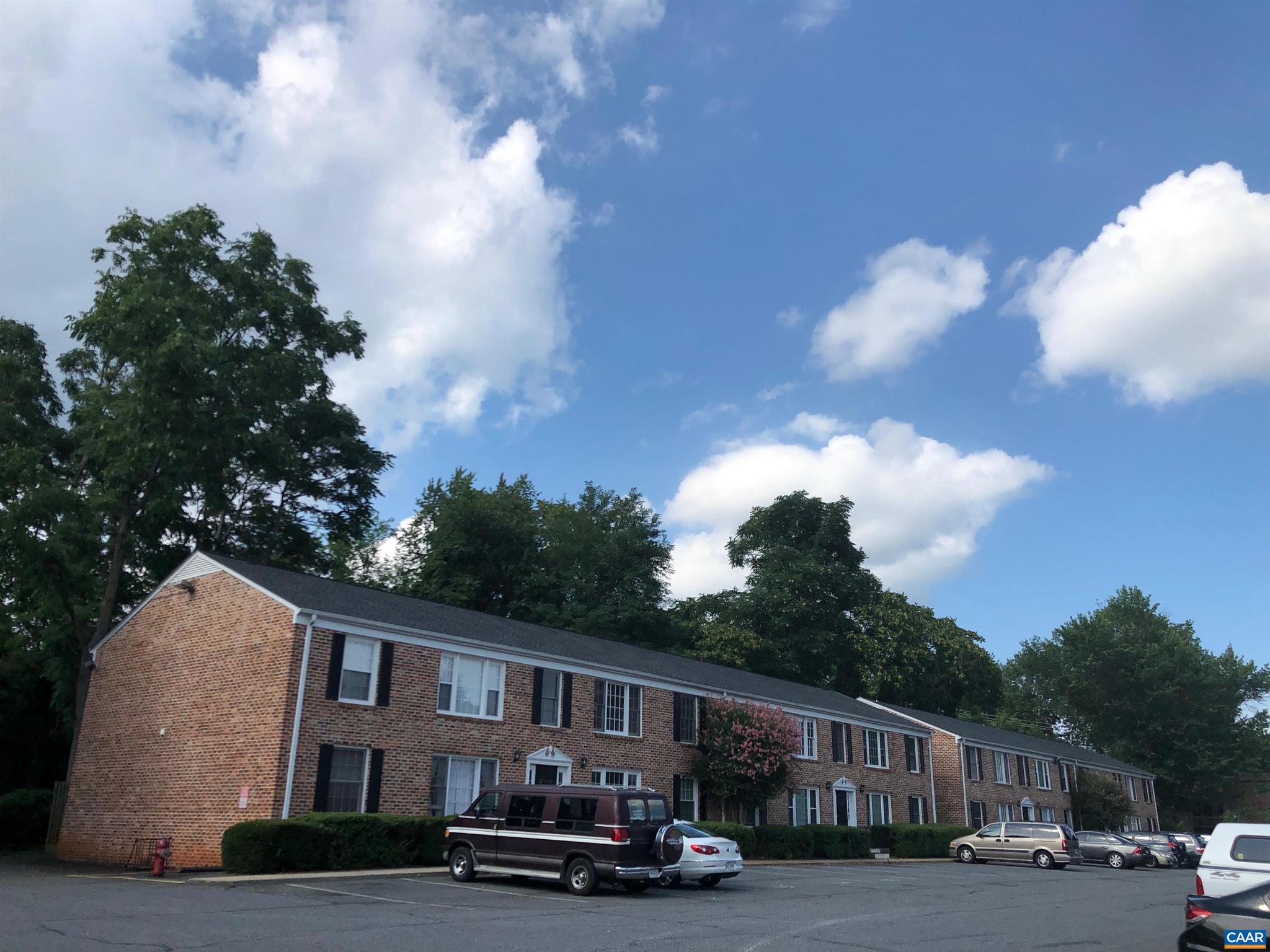 NOW JUST $167,000!  $18k price drop! This spacious 2BR 1BA condo which was completely redone in 2024!  Owners spent $32k to complete this attractive transformation. This unit is ideally located in a quiet spot at the back of the 2517 buildings, away from the parking lot. All new kitchen including cabinets, countertops, sink, garbage disposal, dishwasher, gas stove, and refrigerator.  All new bathroom including new tub, toilet and vanity. New windows!  New LVP flooring throughout. New light fixtures. Freshly painted interior and front door. New storm door. Larger kitchen than many units at Solomon Court. The furnace was replaced in 2016 and the water heater in 2018. COA allows dogs 35 lbs or less, with proof of vaccination. Located minutes away from Stonefield Shopping Center with Trader Joes plus Barracks Rd shopping, Rt 29 points north and south. Monthly condo fee covers basic cable, gas for heat and cooking, water/sewer and trash. Community laundry room features six washers and dryers, coin operated, 24-hr key lock access. One assigned parking space, guest spaces with Special Parking Permit tag.