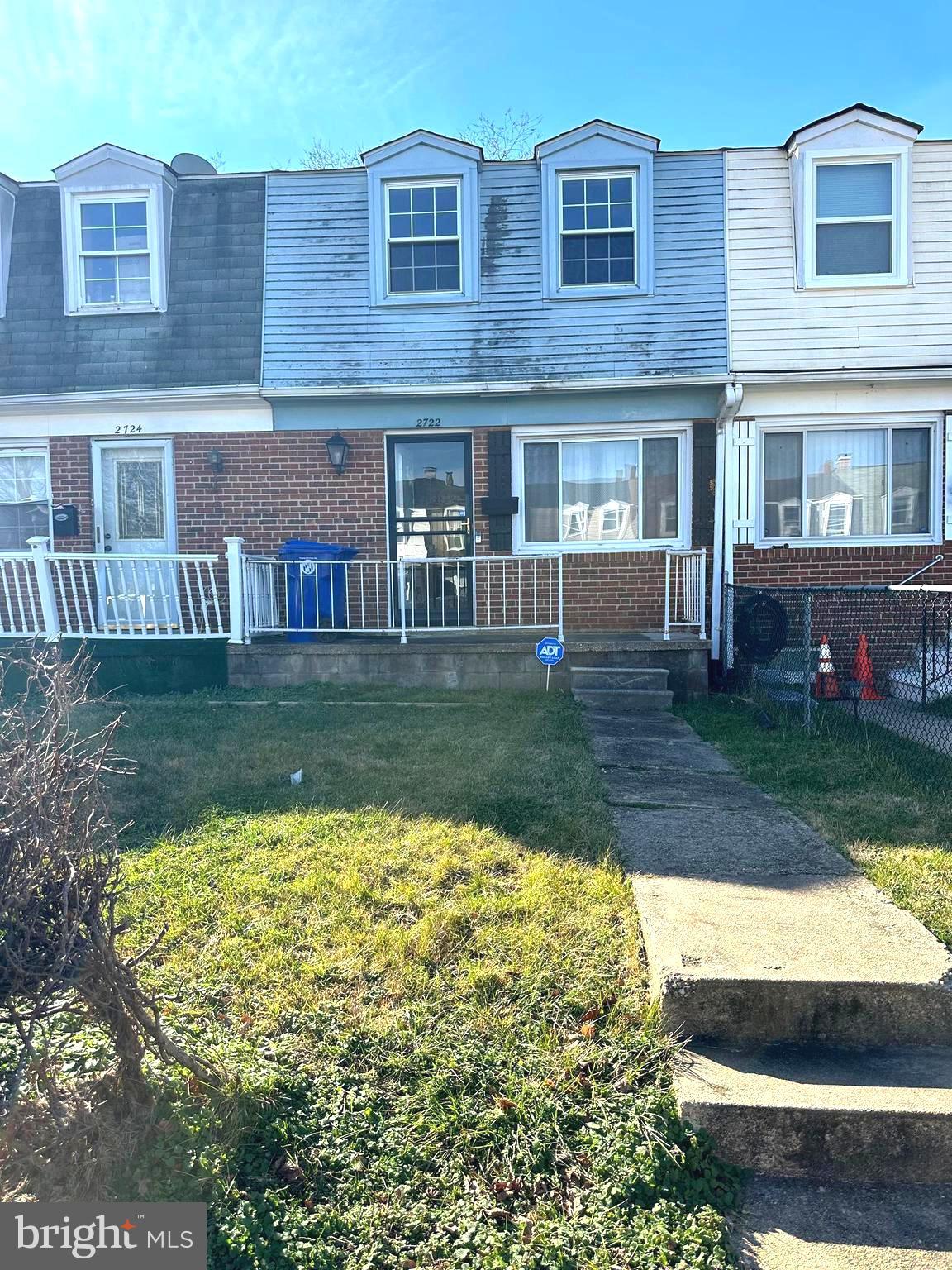 Cozy Row House in Baltimore; Gorgeous hard wood floors in both second floor bedrooms, full bath on second floor, Big eat-in Kitchen with lots of natural light. The basement has amazing potential for a second living room or a 3rd bedroom with a bathroom that has been started with a commode and an door which leads to the backyard and parking pads in back! 
House is being Sold AS IS.