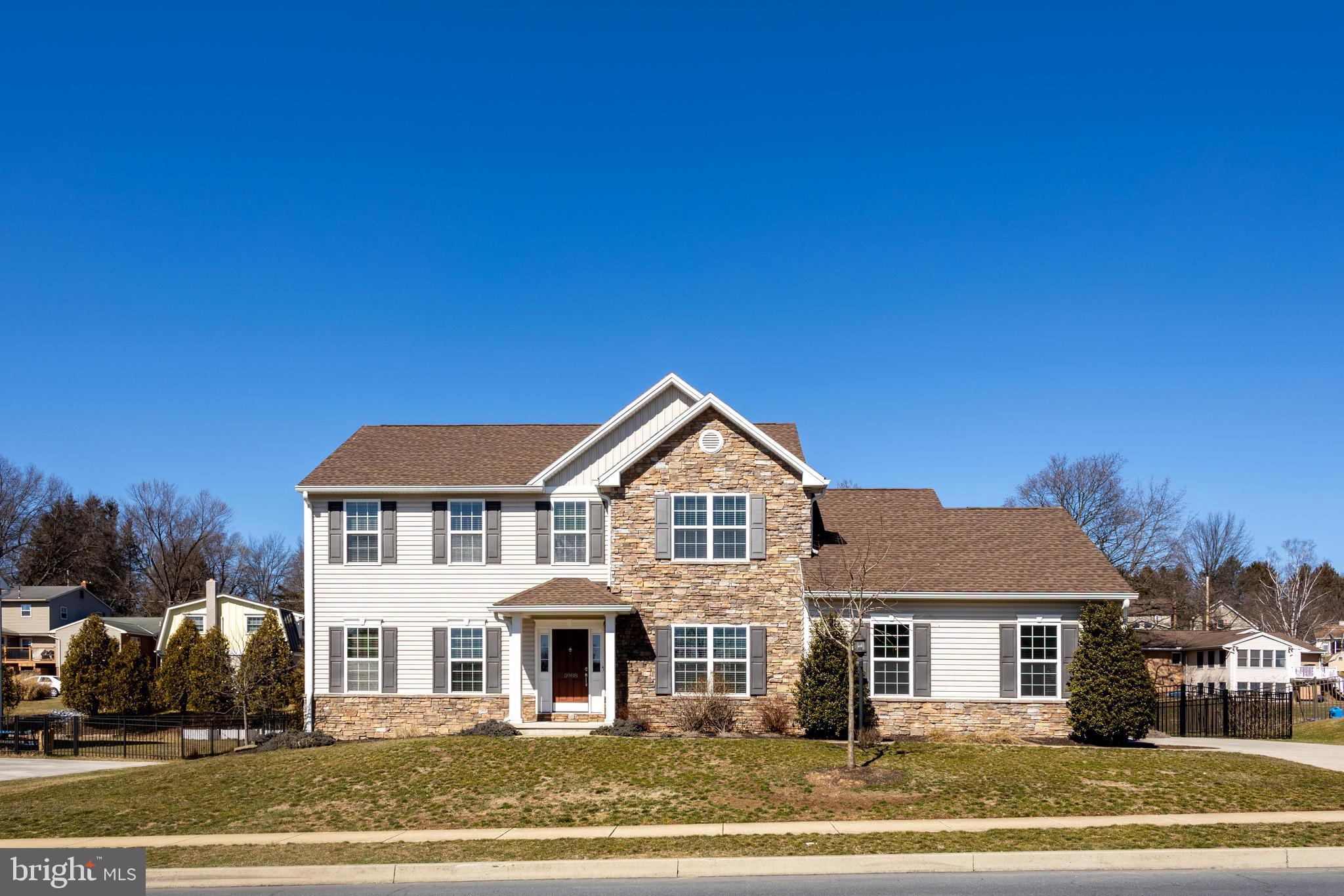 Welcome to 5988 Camden Drive — a beautifully maintained 4-bedroom, 2.5-bath McNaughton-built Brookwood model nestled in the highly sought-after Amber Fields community, within the Central Dauphin School District.
Built in 2013, this stunning two-story home offers 2,597 sq. ft. of thoughtfully designed above-grade living space, plus a finished basement — providing room to live, work, and entertain in style. Quality craftsmanship and care are evident throughout.
Step inside to a welcoming foyer that opens to a bright and spacious first floor featuring soaring 9-foot ceilings, a formal living room or home office space, separate dining room with crown molding, and a stunning great room centered around a cozy fireplace. The open-concept kitchen is a chef's delight, boasting a center island, hardwood flooring, microwave, and a sunny breakfast area — perfect for everyday living. A convenient first-floor laundry room and powder room round out the main level.
Upstairs, retreat to a generous primary suite with a private en-suite bath and double walk in closets, while three additional well-sized bedrooms share a full hall bath — ideal for families of all sizes. The finished basement provides flexible bonus space for a recreation room, home office, or gym.
Outside, enjoy the oversized fully fenced backyard — a private oasis perfect for entertaining, play, or pets — along with a rear deck ideal for warm-weather gatherings. The 2-car extended garage offers ample storage and parking.
Conveniently located near major commuter routes, shopping, dining, and parks. Homes like this in Amber Fields don't last — schedule your private tour today!