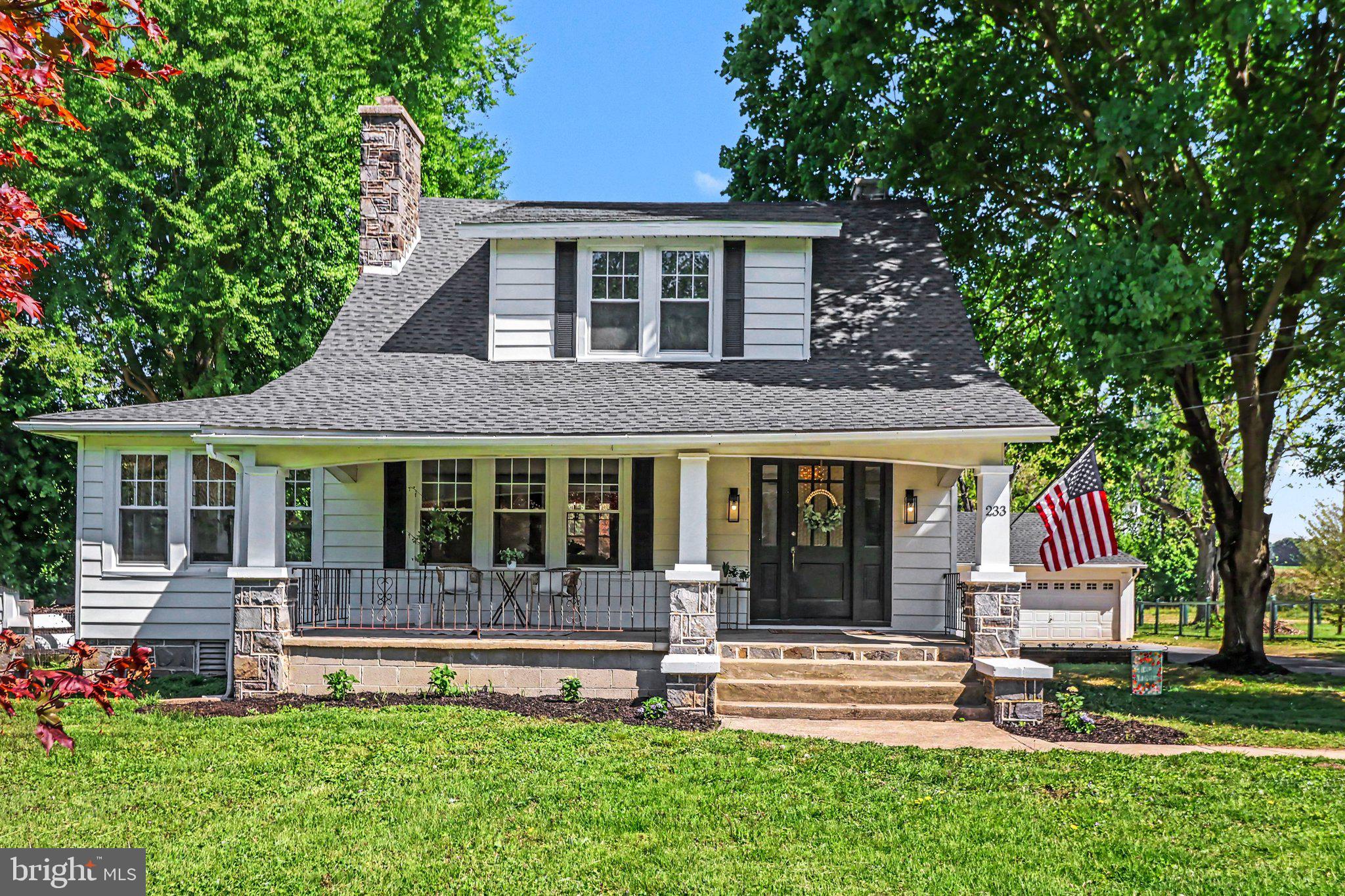 Welcome to a beautifully reimagined modern farmhouse where the major improvements have already been completed, including a brand new roof, brand new septic system, all new windows, a brand new HVAC system with ductwork, and updated electrical and plumbing, offering peace of mind from day one. Nestled in the peaceful setting of Landenberg within the highly sought-after Kennett Consolidated School District, this fully renovated home sits on a picturesque 2.6-acre lot and perfectly blends timeless charm with modern comfort.
From the moment you arrive, the home’s inviting presence and classic front porch create a warm and welcoming first impression. Inside, a thoughtfully designed layout showcases rich hardwood floors, custom wood beams, and abundant natural light, creating a space filled with warmth, character, and comfort.
The heart of the home is the stunning kitchen, thoughtfully designed to impress while remaining warm and functional. Features include
▪︎A large center island perfect for gathering
▪︎Quartz countertops
▪︎Custom cabinetry to the ceiling
▪︎Designer lighting
▪︎Stainless steel appliances 
▪︎And a statement range hood.
Flowing effortlessly into the dining and living areas, this home is ideal for entertaining or enjoying quiet everyday moments. A charming stone fireplace anchors the living room, adding warmth and a true sense of home.
The property offers three spacious bedrooms and two beautifully renovated bathrooms, including a serene spa-like bath featuring a soaking tub and custom tile shower, creating the perfect place to unwind.
Beyond the major system upgrades, additional improvements include updated electrical and plumbing, along with fresh interior and exterior finishes throughout, making this a truly turnkey opportunity.
Step outside and experience the beauty of the expansive, peaceful setting. The 2.6-acre property offers endless possibilities, whether enjoying relaxing evenings outdoors, hosting gatherings, or simply embracing the privacy and open space. A detached multi-car garage adds versatility for storage, hobbies, or workshop space.
This is a rare opportunity to own a fully renovated home rich in charm and character, set on beautiful acreage in one of Chester County’s most desirable locations, just minutes from local shops, dining, and major routes.
Peaceful. Inviting. Thoughtfully designed. A place that truly feels like home.