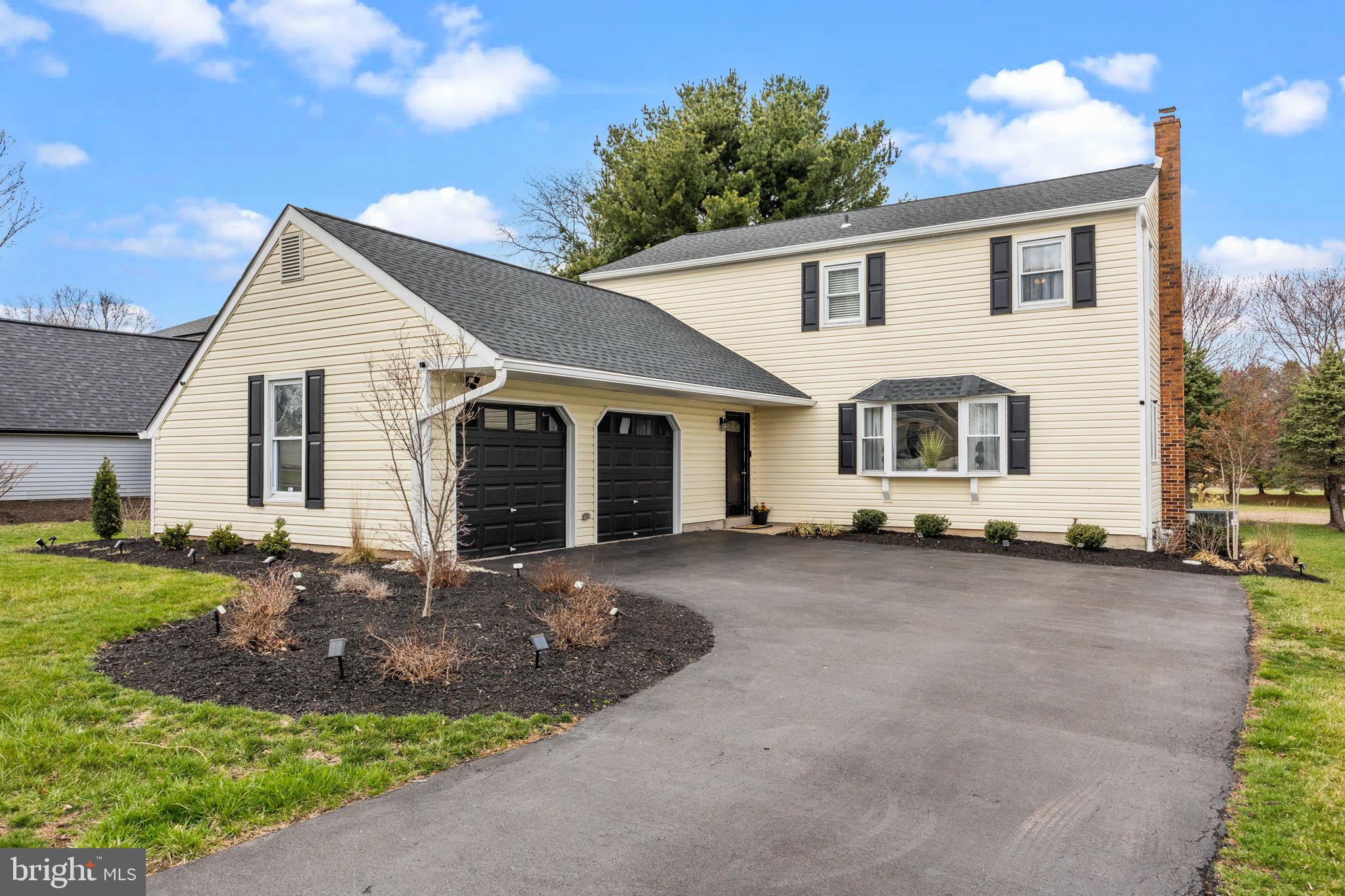 Welcome to 86 Sharon Drive, Richboro, PA, located in the esteemed Council Rock School District, a National Blue Ribbon School Award recipient. This beautifully updated Colonial style home offers 2,240 square feet of living space, featuring four bedrooms, two and a half bathrooms, a family room, formal living room, dining room, unfinished basement, and a spacious two-car garage.
This property boasts numerous upgrades and renovations. Enjoy the modern appeal of luxury vinyl plank flooring, newer windows, and fresh paint throughout. The inviting front foyer features ceramic tile flooring, leading to a powder room, laundry/mud room, and access to the attached garage.
The spacious family room, accessible from the foyer, offers access to an oversized composite and maintenance free deck overlooking the serene backyard with picturesque vistas of fields and stunning sunsets. The updated kitchen is a chef's delight, featuring newer cabinets, granite countertops, luxury vinyl plank flooring, updated appliances, and a pantry.
Upstairs, the large master bedroom offers a generous walk-in closet, ceiling fan, and an updated en-suite bathroom. Three additional spacious bedrooms feature upgraded LVP flooring, with the fourth bedroom providing extra storage space that can be finished to suit your needs. The hall bathroom includes a tub/shower combination and a updated vanity.
The basement offers ample storage or potential for additional living space. Additional improvements include newer siding, gutters, garage doors, and windows. The backyard is a definite highlight and the newly installed oversized deck will be enjoyed by all.
Walk distance to two local farms providing fruits, vegetables, dairy, and homemade pies. The chocolate milk at Tanners and blueberry pie at Sollys is a delicious treat and a must try.
