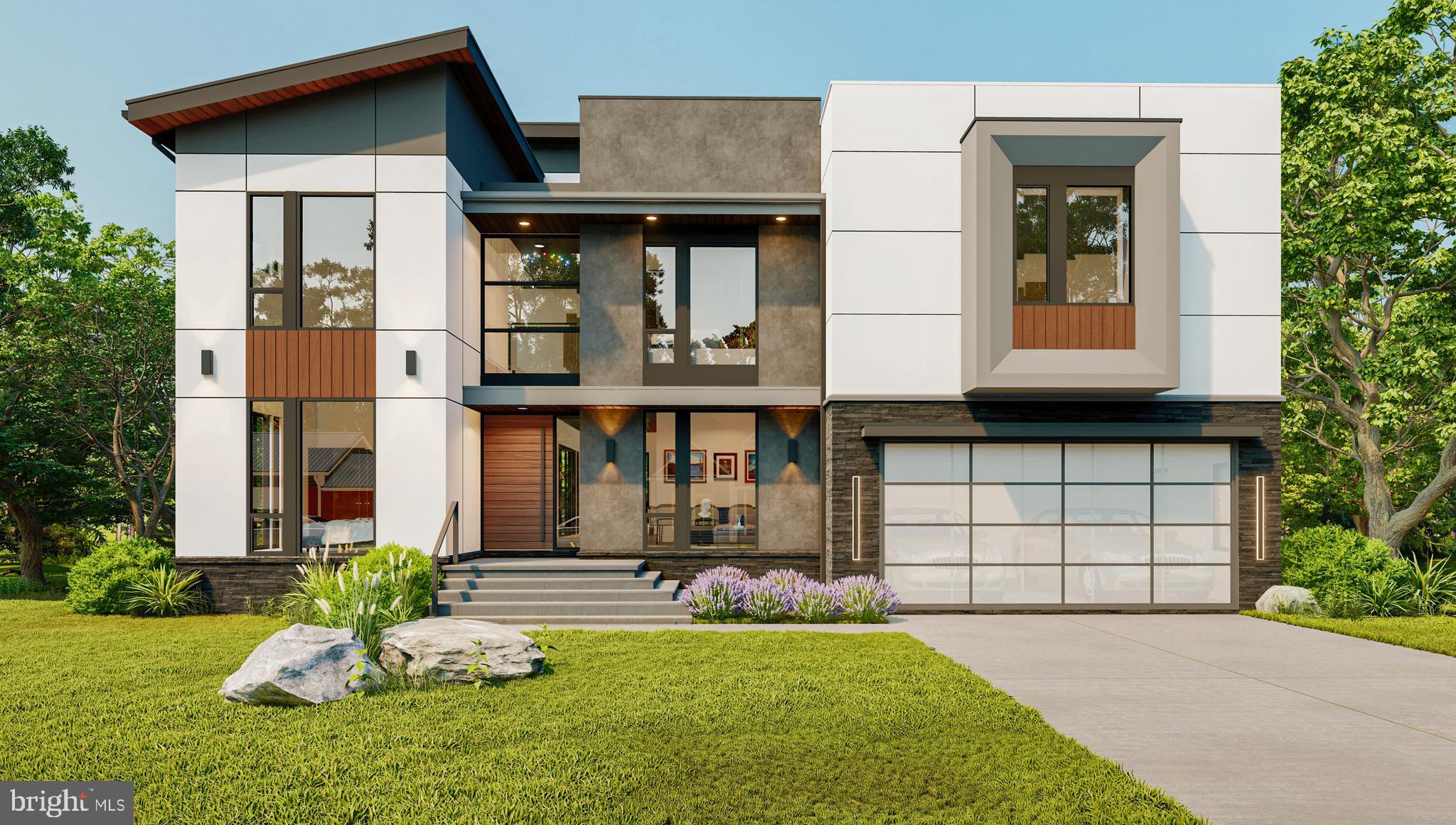 Introducing a dramatic new luxury contemporary home being reimagined by GSS Builders. This home will transcend all expectations with a fresh ground-breaking design and exclusively finished custom products. Abundant natural sunlight will be streaming in through walls of windows and doors. The floating staircase, linear gas fireplace with porcelain wall and air vent on top for better hot air circulation located at the Great Room. A breathtaking Gourmet Kitchen will include the finest custom Lacquer cabinetry, premium quartz waterfall counter-tops, chef-level Thermador appliances and an installed Miele Coffee Maker. An adjoining Spice Kitchen will allow for proper food preparation, easy entertaining and a separate catering area. The Mudroom even offers a pet wash along with convenient built-ins opening to a well-appointed garage with storage, EV charging outlet capability, contemporary glass doors with ultra-quiet opener. A Main-Level Bedroom Suite or Office will add versatility for everyone. Seven-inch plank white-oak hardwoods will be showcased on all levels and premium hardware and world-class light fixtures will enhance the beauty of the home. An inviting 12 by 18 ft covered porch with fireplace will provide a functional indoor-outdoor relationship and add to the entertaining options.
The Primary Suite will certainly impress with an Owner’s Bath unlike any other and custom-made walk-in closets with glass door & LED lights that will be the envy of everyone. The upper level also boasts 3 more spacious and sunny en-suite Bedrooms and a very spacious Laundry room with plenty of custom cabinetry & windows.
The lower level will offer plenty of natural light and will feature a linear gas fireplace, Full Bar with custom lacquer cabinetry, and large central Recreation Room, perfect for entertaining. Also included is a private Bedroom Suite, proper Exercise Room, and Media Room. This new home will be, in a word, unbelievable!!
One unique feature will be the very large rooftop terrace, with an adjoining powder room for roof top entertaining.
The beautifully landscaped lot will feature underground irrigation and will provide easy living and will be perfect for gardening and outdoor entertaining. The home is nicely located close to downtown McLean, Lewinsville Park, pool clubs, hiking trails and metro stations as well as the sought-after McLean Schools. Commuting to DC and Tyson’s Corner, is wonderfully convenient. Welcome to Mclean!