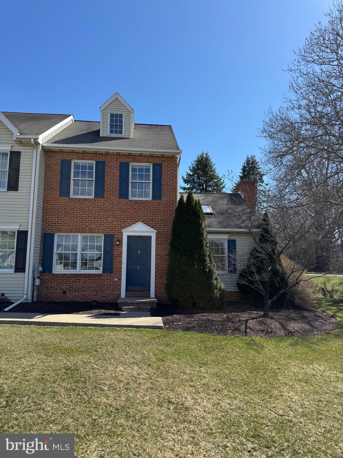 For rent is a 2 bedroom, 1 and a half bath end unit townhome. Tenant pays water/sewer. Trash is included. There are 2 parking spots. Home has a large rear deck to use, just installed last fall. Home is electric heat and central air. No Smoking, No Pets. $50 nonrefundable application fee required per applicant and if selected $50 admin fee. 615 Min. Credit Score