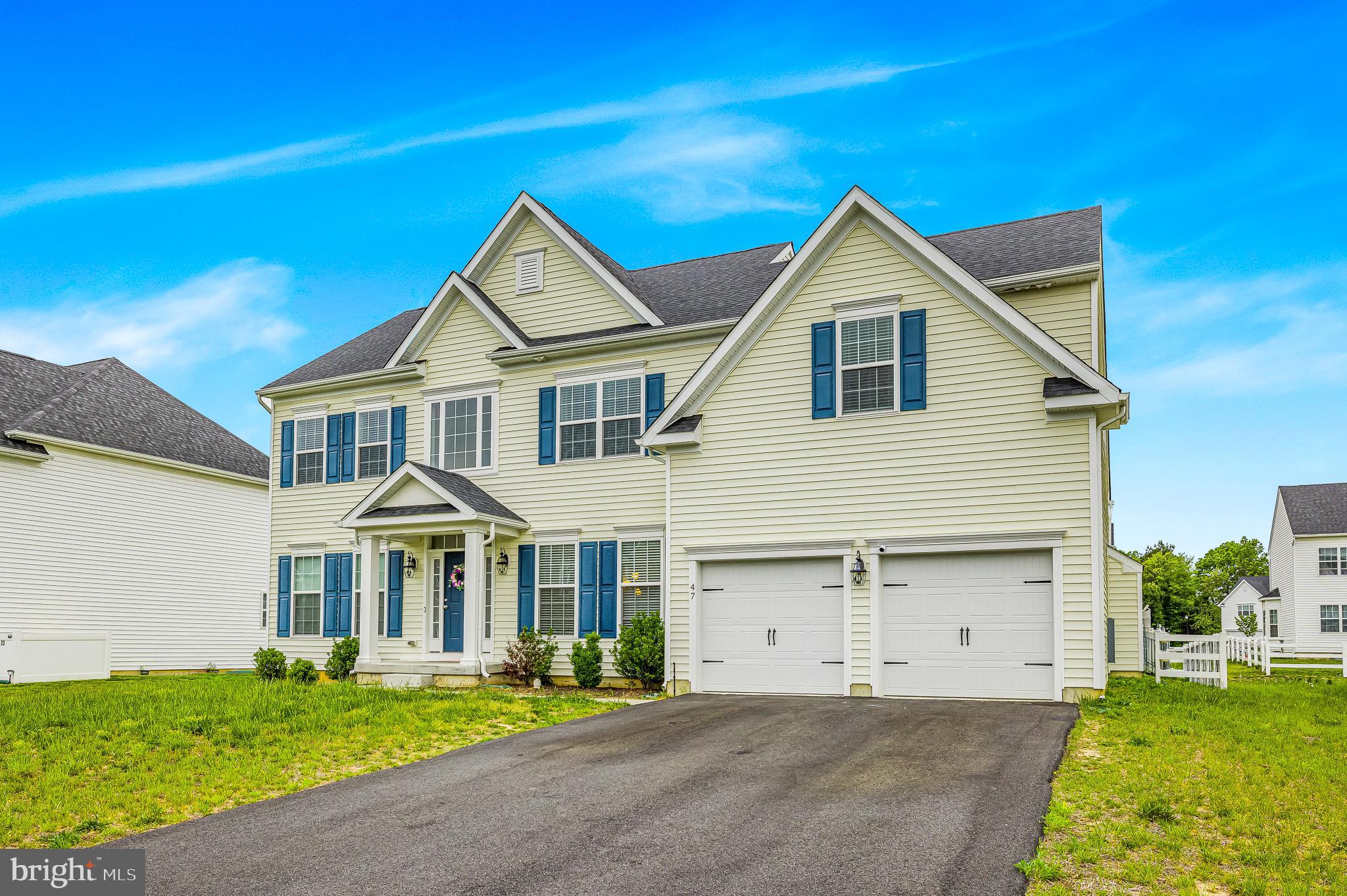 Stunning 4-Bedroom, 2.5-Bathroom Home at 47 Alyssa Way, Smyrna, DE 19977 – A Must-See Gem!

Welcome to this impressive, over 2814 sqft home located in the highly sought-after community of Willowwood Smyrna. With its elegant design, spacious layout, and luxurious features, this 4-bedroom, 2.5-bathroom home offers everything you need and more. Whether you’re hosting friends and family or enjoying peaceful moments alone, this home provides the perfect space for every occasion.

Grand Entrance & Inviting Living Areas
As you enter this stunning home, you're greeted by a grand foyer that showcases beautiful stairs, setting the tone for the rest of the home. To the left, you’ll find a spacious living room, perfect for relaxing or entertaining guests. On the right, a generous home office awaits, offering the perfect space for working from home or managing personal projects.

Expansive Chef’s Kitchen
Step into the heart of the home – the expansive chef’s kitchen. Designed with high-end appliances, lovely countertops, and a large kitchen island, this space is both functional and beautiful. Whether you're preparing a family meal or hosting a dinner party, this kitchen provides everything you need. The kitchen seamlessly flows into the morning room, an airy space with plenty of natural light from large windows, making it a perfect spot to enjoy a cup of coffee or a quiet meal.

Impressive Family Room & Unique Features
The family room is truly a showstopper, with a soaring cathedral ceiling and giant windows that allow natural light to flood the room. It’s the perfect place to relax, unwind, and enjoy time with family or friends.

Owner’s Suite Retreat
Upstairs, you’ll find four generously sized bedrooms, each offering ample space and comfort. The owner’s suite is a must-see, featuring a private lounge area that adds to its spacious feel. The luxurious en-suite bathroom is a true retreat, complete with a soaking tub, a large shower, and dual vanities – perfect for those who appreciate high-end living.

Outdoor Space & Community Amenities
Step outside into the lovely backyard, offering plenty of space for hosting gatherings, barbecues, or simply enjoying outdoor time. The neighborhood is dog-friendly and offers great amenities, including a community pool, clubhouse, and a children’s park/play area – perfect for families and pet owners alike.

Prime Location
This home is ideally located with easy access to major highways and shopping centers, making it a perfect spot for those who enjoy convenience without sacrificing tranquility.

Key Features:

Over 2800 sqft of living space

4 spacious bedrooms, 2.5 baths

Grand entrance with beautiful foyer and staircase

Expansive chef’s kitchen with high-end appliances and large kitchen island

Bright and airy morning room with great lighting

Cathedral ceiling family room with giant windows

Luxurious owner’s suite with private lounge area and en-suite bathroom

Lovely backyard, perfect for gatherings and barbecues

Community pool, clubhouse, children’s play area, and dog-friendly neighborhood

Conveniently located near major highways and shopping centers

This home is truly a must-see, combining elegance, luxury, and practicality in one beautiful package. Schedule your tour today to experience all that this fantastic property has to offer!