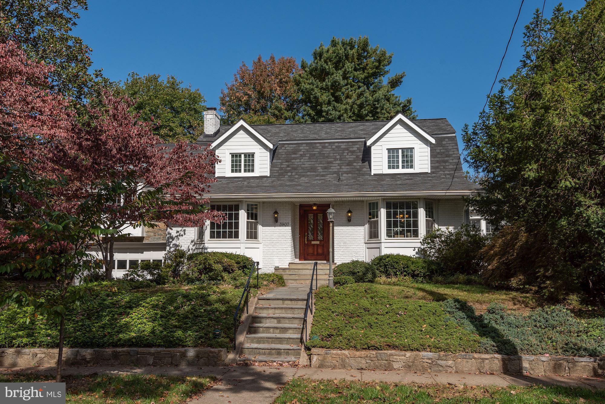 SIGNIFICANT PRICE REDUCTION!  Welcome to 3907 Aspen Street, a fabulous renovated and expanded Cape, in the Town of Chevy Chase.  Sited on a 1/4 acre flat private lot, on an idyllic street and steps to downtown Bethesda, it doesn't get any better! This beautiful home has been completely renovated and the improvements include: raised ceilings, new roof and gutters with lifetime warranty, new HVAC systems and renovated kitchen and bathrooms throughout. First floor has large living room and dining room and kitchen is open to fantastic family room that opens to the backyard.  There's a large study and nice powder room on the first floor as well.  Master suite is beautiful with cathedral ceilings and secondary bedrooms and bathrooms are large and bright.  Lower level has a generous recreation room, large bedroom and full bathroom and loads of storage.  Oversized 2 car garage has additional storage space. Rarely does such a beautifully renovated home close to so many amenities come to market.  Won't last.