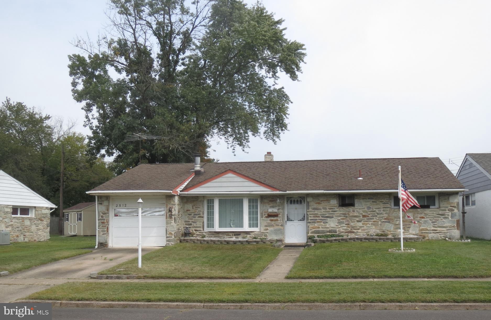 This home is a nice single home, 3 Bedroom, 1 bath, forced hot air oil heat, wood burning Fireplace, nice kitchen, with  laundry area and mechanicals off the kitchen.  All the waste piping have been replaced in the concrete slab. One car garage attached to the house.  There is a driveway for at least one car parking, large fenched in yard. The house just needs your personal touches to make it your own.