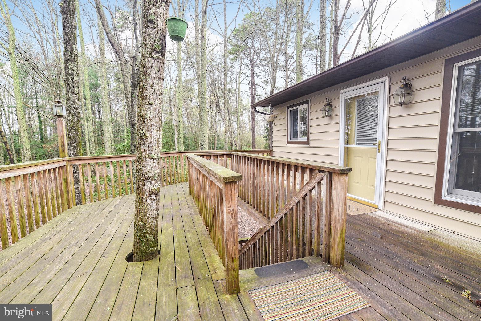 Delightful Waterfront Garage apartment nestled     among the trees on the Potomac River.  Open       kitchen/DR combination. Vaulted ceilings in the      living room,  2 bedroom 2 bathroom with a study.  Deck with beautiful view of the River and                  wildlife.  Central HVAC and fans. Approx. 20 miles from Pax River NAS.   Approx 1000 sq feet living      space with use of one bay with storage in the       garage.  No Hunting on property, No smoking anywhere on the property.