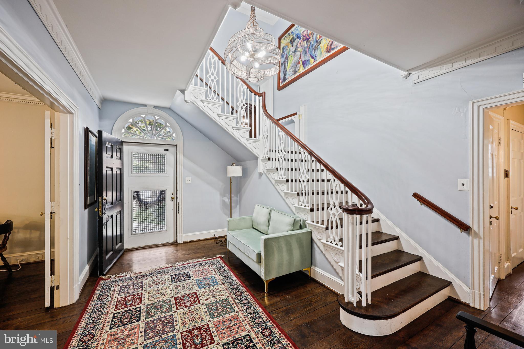 This gorgeous Homeland property, the former home of Charles P McCormick of the McCormick Spice Company features 4500 square feet of living space with some furnishings and is located on a double lot -almost a half an acre! Surrounded by mature landscaping and stone walls this home is steeped with architectural details and history, this treasure must be seen! Enjoy 5 Bedrooms, 4.5 Baths, and gorgeous architectural details inside and out! The finished basement features a wine cellar, bar and fireplace, the main level features a formal Dining room, Living room with wood burning fireplace, comfortable study with built-ins, Kitchen and a three season room with immense arched windows. A half bath can also be found on the Main level. Continue to the second level, past stunning balusters and railings, and find 5 bedrooms including the Primary ensuite. The exterior is simply exquisite! Enjoy the patio, the in-ground pool (being "opened" by owner ) and awning area.. Don’t miss the opportunity to see this amazing home – Schedule your showing today!
