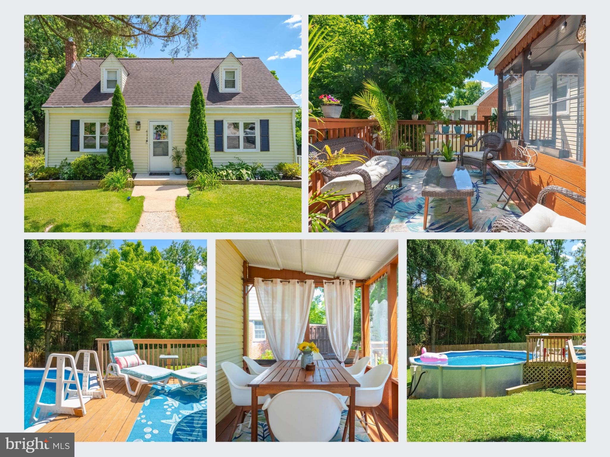 SOME HOMES ARE SIMPLY A PLACE TO LIVE—THIS ONE IS WHERE MEMORIES ARE MADE. Enjoy coffee on the SCREENED PORCH, summer days by the POOL, evenings around the FIRE PIT, and effortless entertaining on the EXPANSIVE DECK. This MOVE-IN READY Cape Cod offers exceptional indoor-outdoor living in the heart of Cockeysville. Skip to the end to hear about our Seller incentives!

Inside, you'll find WARM HARDWOOD FLOORS, FRESH PAINT, abundant natural light, an UPDATED KITCHEN WITH STAINLESS STEEL APPLIANCES, and a NEWER ROOF. The flexible floor plan features TWO BEDROOMS AND A FULL BATH ON THE MAIN LEVEL, a PRIVATE UPPER-LEVEL BEDROOM, and a SECOND FULL BATH in the FINISHED LOWER LEVEL—ideal for guests, a home office, recreation, or MULTIGENERATIONAL LIVING.

Outside, enjoy a FULLY FENCED BACKYARD with a SCREENED PORCH, COVERED PATIO, EXPANSIVE DECK, ABOVE-GROUND POOL WITH SUN DECK, FIRE PIT, and mature landscaping. Kitchen appliances, washer, dryer, and pool equipment all convey. A THREE-CAR DRIVEWAY provides ample off-street parking.

SPECIAL FINANCING INCENTIVE! Seller is offering a Seller CREDIT toward an INTEREST RATE BUY-DOWN with significant monthly savings! Qualified buyers using the preferred lender may also receive an ADDITIONAL LENDER CREDIT. Contact the listing agent for details and lender qualifications.

Conveniently located near Hunt Valley, York Road shopping and dining, Oregon Ridge Park, I-83, and the Warren Road Light Rail station. Schedule your private showing today!