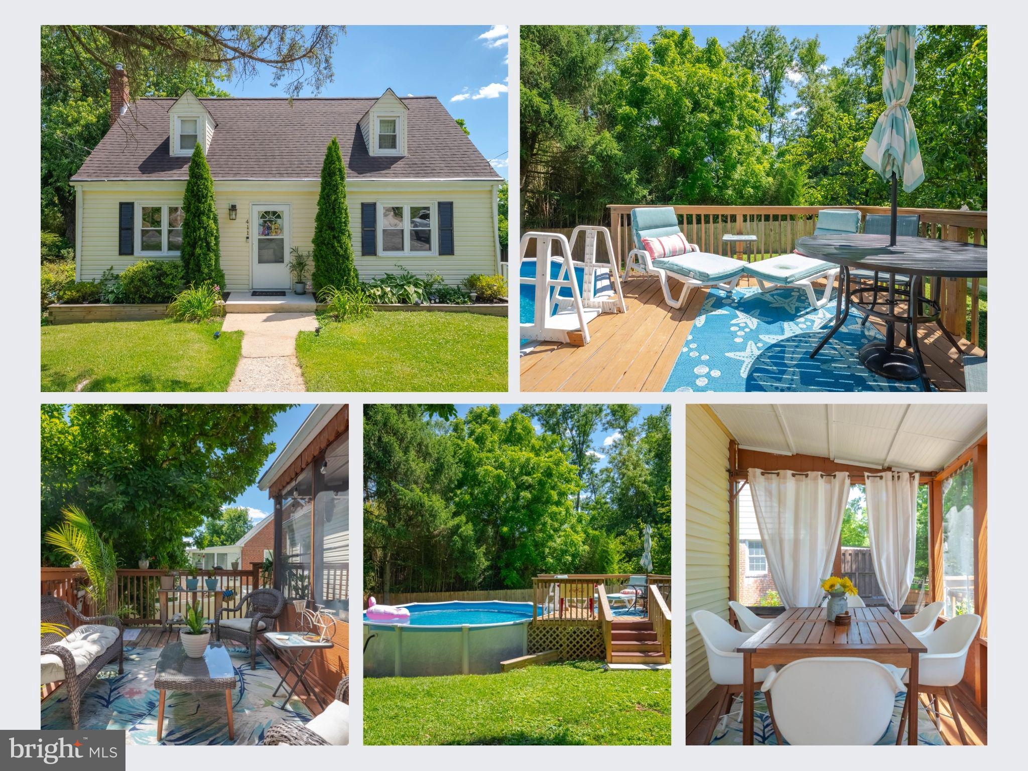 SOME HOMES ARE SIMPLY A PLACE TO LIVE—THIS ONE IS WHERE MEMORIES ARE MADE. Picture slow mornings with coffee on the screened porch, afternoons by the pool, evenings around the fire pit, and weekends spent entertaining on the expansive deck. This MOVE-IN READY Cape Cod offers the perfect blend of comfort, flexibility, and exceptional indoor-outdoor living in the heart of Cockeysville.

Inside, WARM HARDWOOD FLOORS, FRESH PAINT, and abundant natural light create an inviting atmosphere. The UPDATED KITCHEN with STAINLESS STEEL APPLIANCES flows effortlessly into the dining area, making everyday meals and entertaining equally enjoyable. A NEWER ROOF adds valuable peace of mind.

The FINISHED LOWER LEVEL provides flexible living space perfect for a media room, recreation area, HOME OFFICE, fitness space, or hobby room. Upstairs, the spacious PRIMARY SUITE features an adjoining FLEX SPACE ideal for a reading nook, workspace, dressing area, or exercise room. Two additional bedrooms and TWO BEAUTIFULLY UPDATED FULL BATHROOMS complete the upper level.

Outside, your PRIVATE BACKYARD RETREAT is ready for every season with a SCREENED PORCH, EXPANSIVE DECK, COVERED PATIO, ABOVE-GROUND POOL WITH SUN DECK, FIRE PIT, and FULLY FENCED BACKYARD surrounded by mature landscaping. A THREE-CAR DRIVEWAY provides ample off-street parking, and the kitchen appliances, washer, dryer, and pool equipment all convey.

Conveniently located near Hunt Valley, York Road shopping and dining, Oregon Ridge Park, I-83, and the Warren Road Light Rail station, you'll enjoy easy access to recreation, commuting, and everyday conveniences.

IF YOU'VE BEEN SEARCHING FOR A MOVE-IN READY HOME WITH AN UPDATED KITCHEN, FINISHED LOWER LEVEL, FLEXIBLE LIVING SPACES, EXCEPTIONAL OUTDOOR ENTERTAINING, AND A FULLY FENCED BACKYARD IN COCKEYSVILLE, THIS COULD BE THE ONE. Explore the IMMERSIVE 360 MATTERPORT TOUR and DRONE FOOTAGE, then schedule your private showing today.