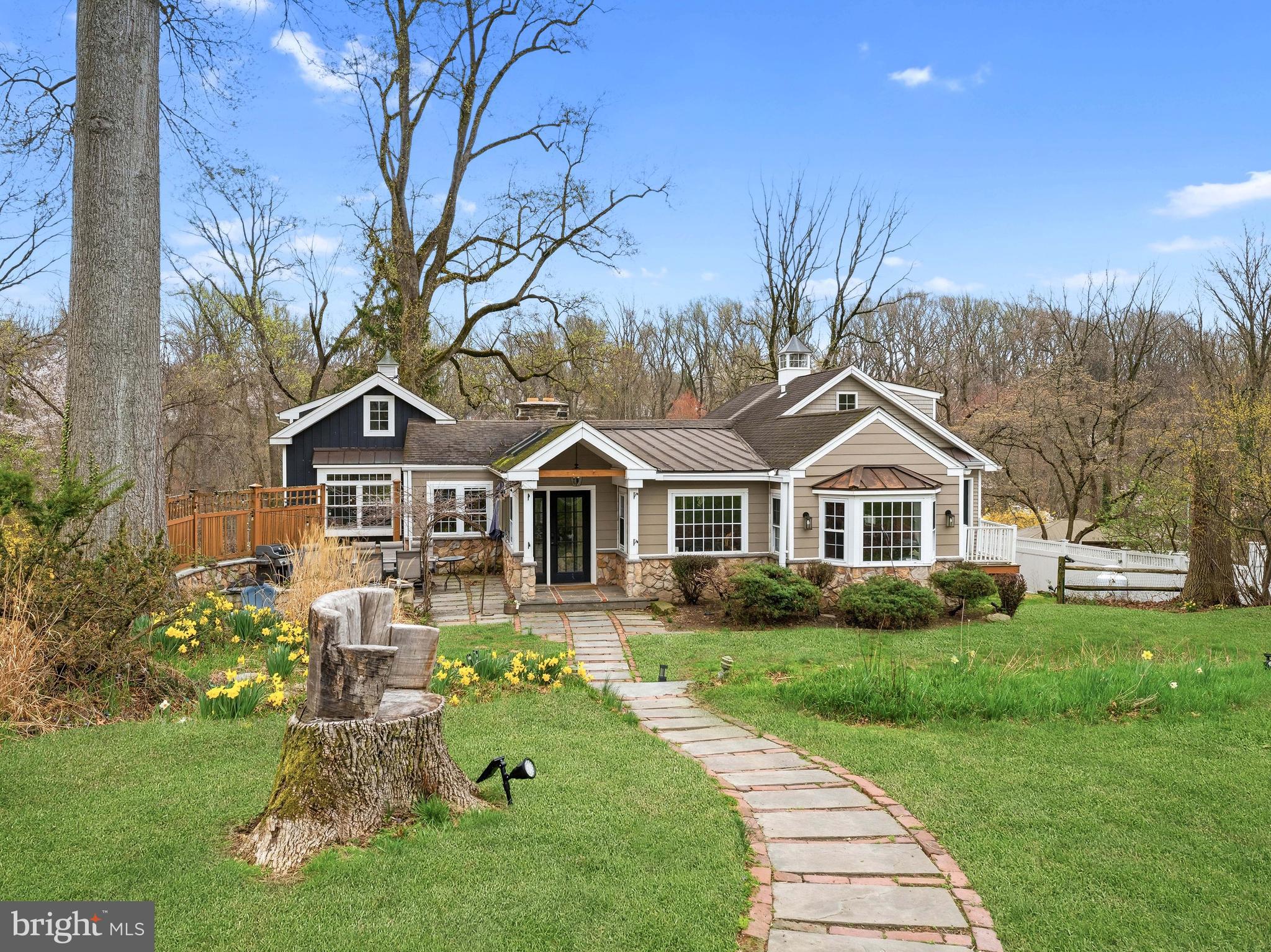 Welcome to 71 W Sproul Rd, a truly exceptional custom-built Bilevel nestled on nearly an acre of private, park-like grounds—an incredibly rare find in Springfield with over 4200 square feet of living space. Set far back from the road and surrounded by mature landscaping, this home offers a peaceful, vacation-like atmosphere while remaining close to everything—Media, Philadelphia, the airport, I-476, and I-95 are all just minutes away. Very walkable to the YMCA, Springfield Mall, busses, trolley, Restaurants and Shops.

Inside, you'll be greeted by a stunning living room centered around a striking 7-foot fireplace, creating an immediate sense of warmth and charm. The main level features approximately 2,748 sq ft of thoughtfully designed living space, including three spacious bedrooms (one with its own loft) and three full bathrooms. A standout feature of the first floor is the breathtaking cathedral room, showcasing beautiful post-and-beam construction—a true architectural highlight that adds character and a sense of grandeur.

The modern kitchen offers plenty of workspace and flows effortlessly into the home's inviting living areas, making everyday living and entertaining seamless. Downstairs, the expansive finished basement (approximately 1,600 sq ft) provides incredible additional living space, complete with a bedroom, full bath, exercise room, and an impressive tavern-style entertainment room—perfect for gatherings, celebrations, or cheering on your favorite teams.

Step outside to the beautiful backyard, an ideal setting for outdoor relaxation, entertaining, or simply enjoying the serene surroundings. With nearly an acre of land and a private setting that has been cherished by the same family for over 100 years, this property stands out as something truly special.

Lovingly maintained and rich with history, this one-of-a-kind home blends warmth, character, and modern comfort in a way that's hard to find. Located in an excellent school district and offering unmatched space and privacy, 71 W Sproul Rd is a home you’ll immediately feel connected to—one that invites you to stay, unwind, and enjoy.